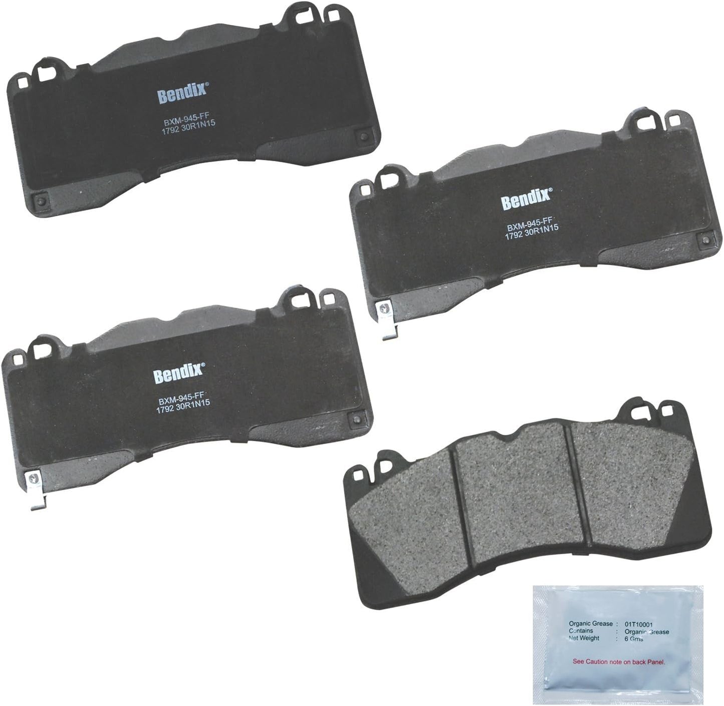 Bendix Priority1 CFM1792 Semi-Metallic Brake Pads for Mustang