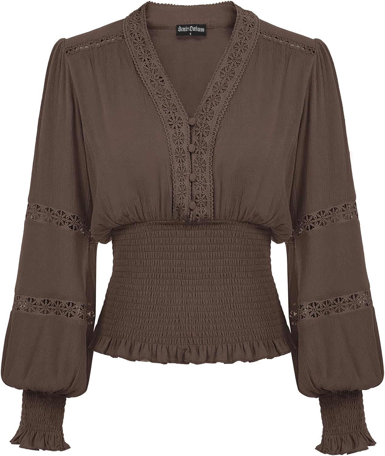 Scarlet Darkness Women's Renaissance Peasant Blouse for Chic Style