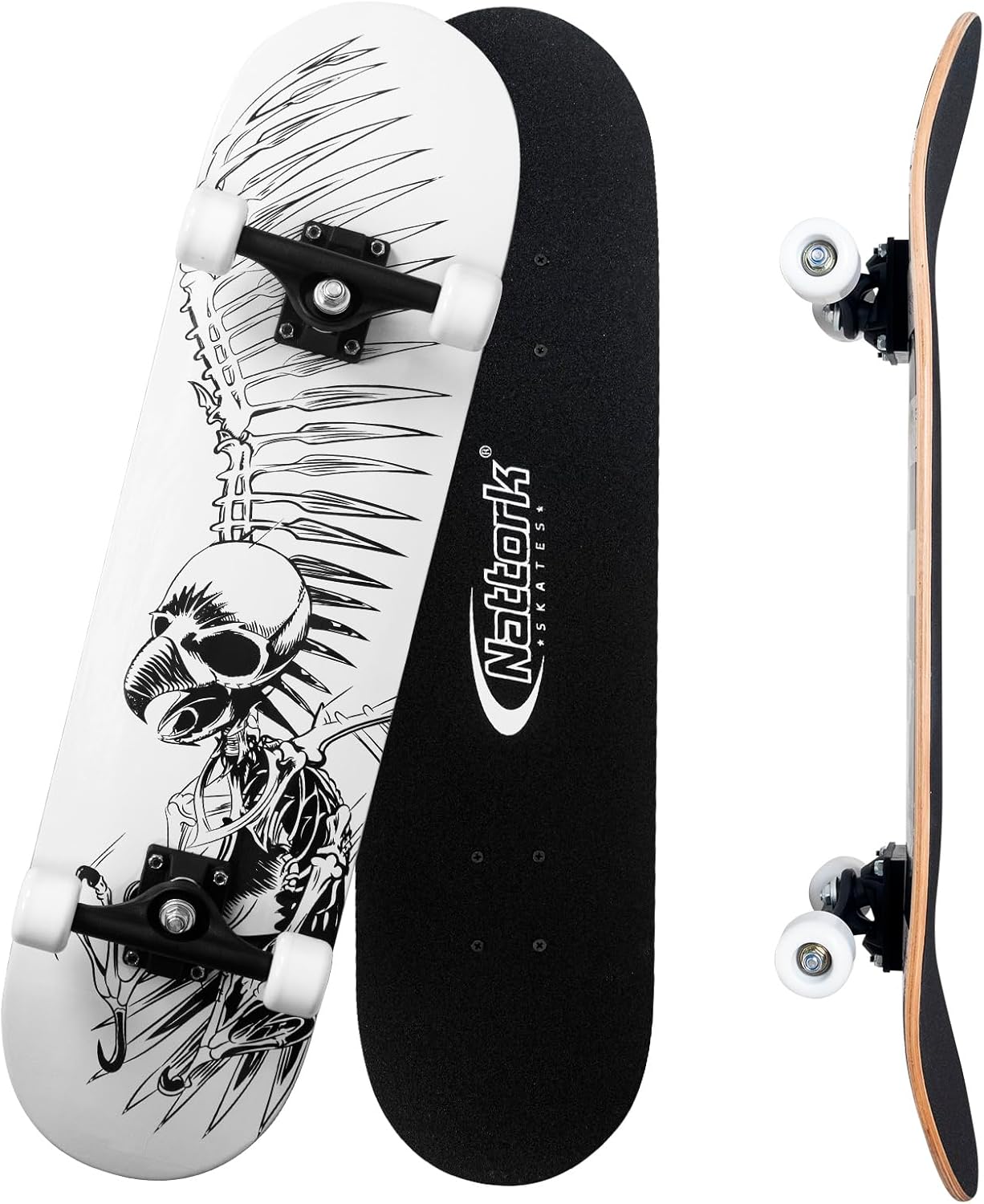31 Inch Complete Skateboard for Beginners and Pros Alike