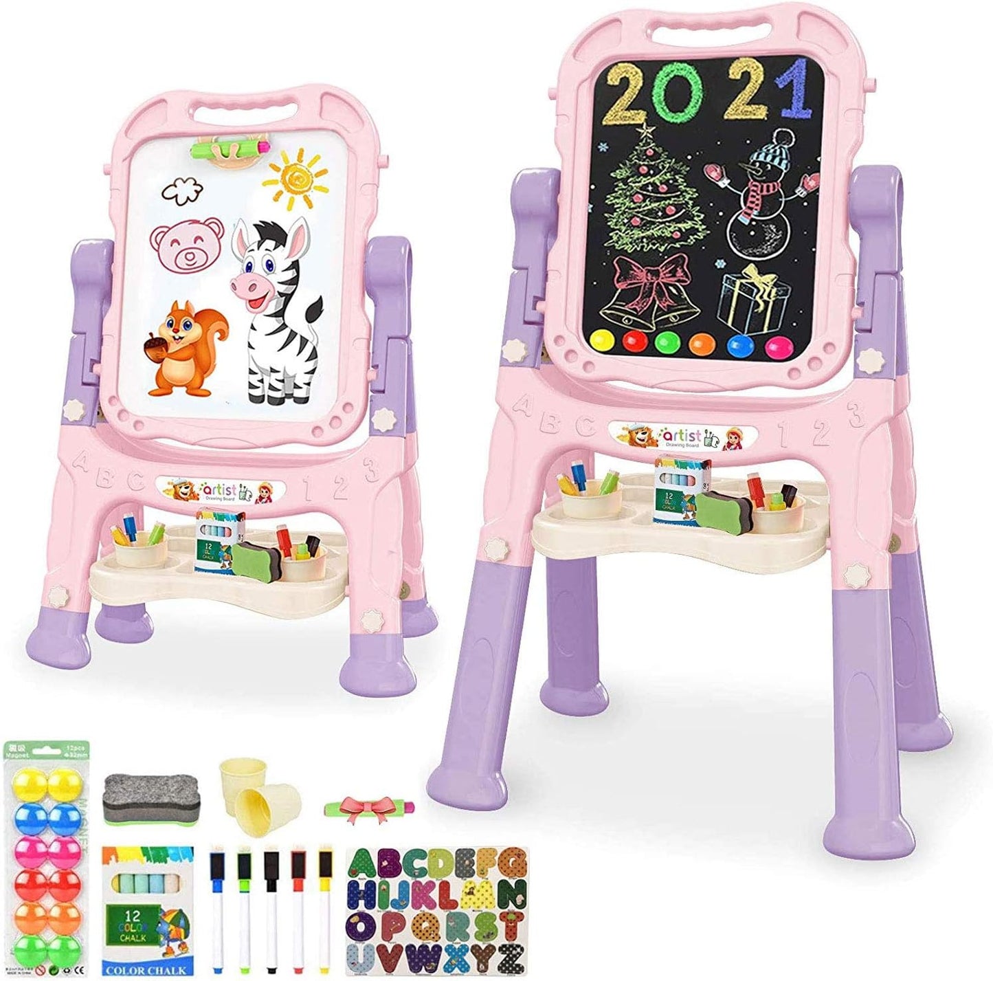 Kid's Pink Art Easel - Inspire Creativity!