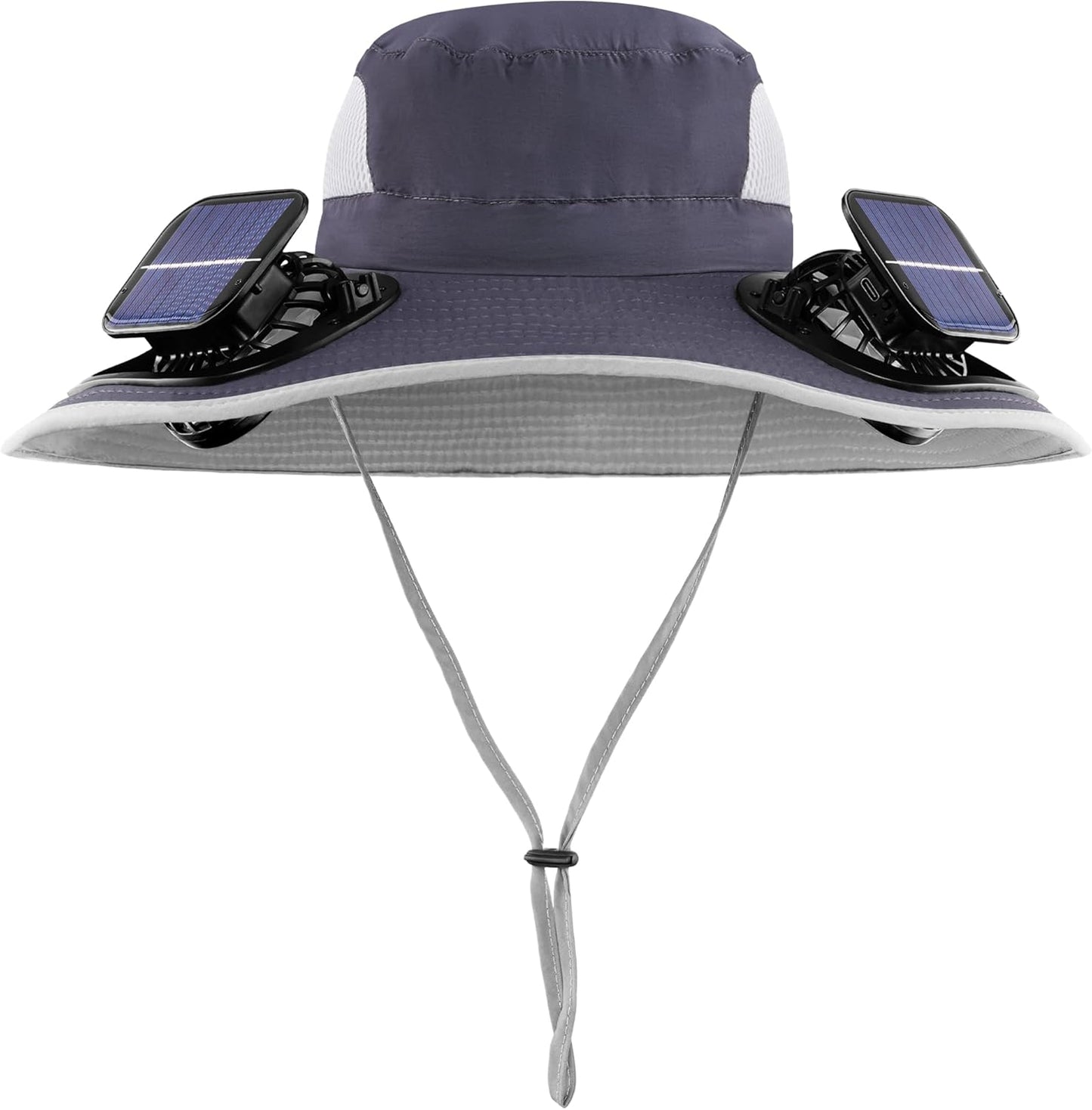 Solar Powered Fan Fishing Hat with Dual Fans for Ultimate Comfort