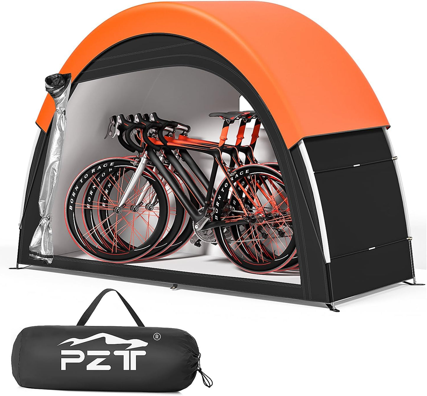 Upgraded Bike Tent with Rain Cover for 2-3 Bikes Storage
