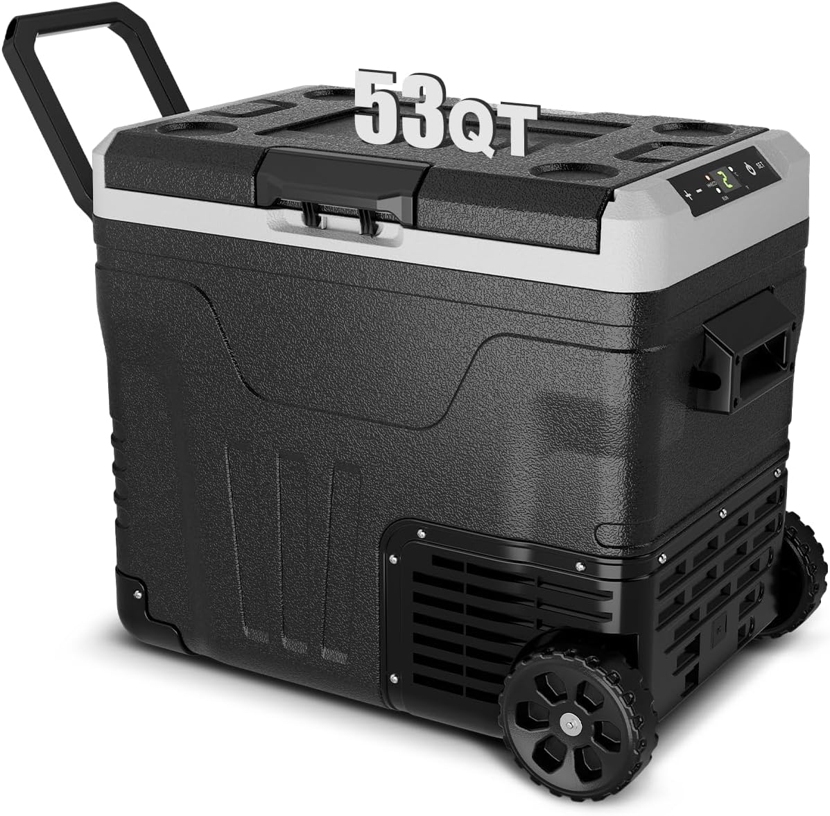 Portable 12 Volt Refrigerator - 53 Quart Electric Cooler