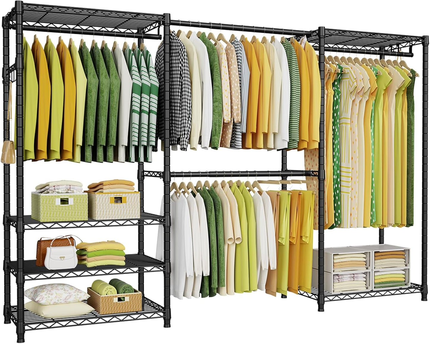 Ulif E1 Heavy Duty Closet Garment Rack for Maximum Storage