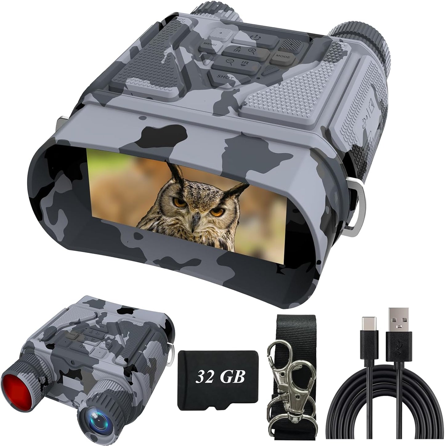 Night Vision Goggles with 8X Zoom for Hunting and Camping