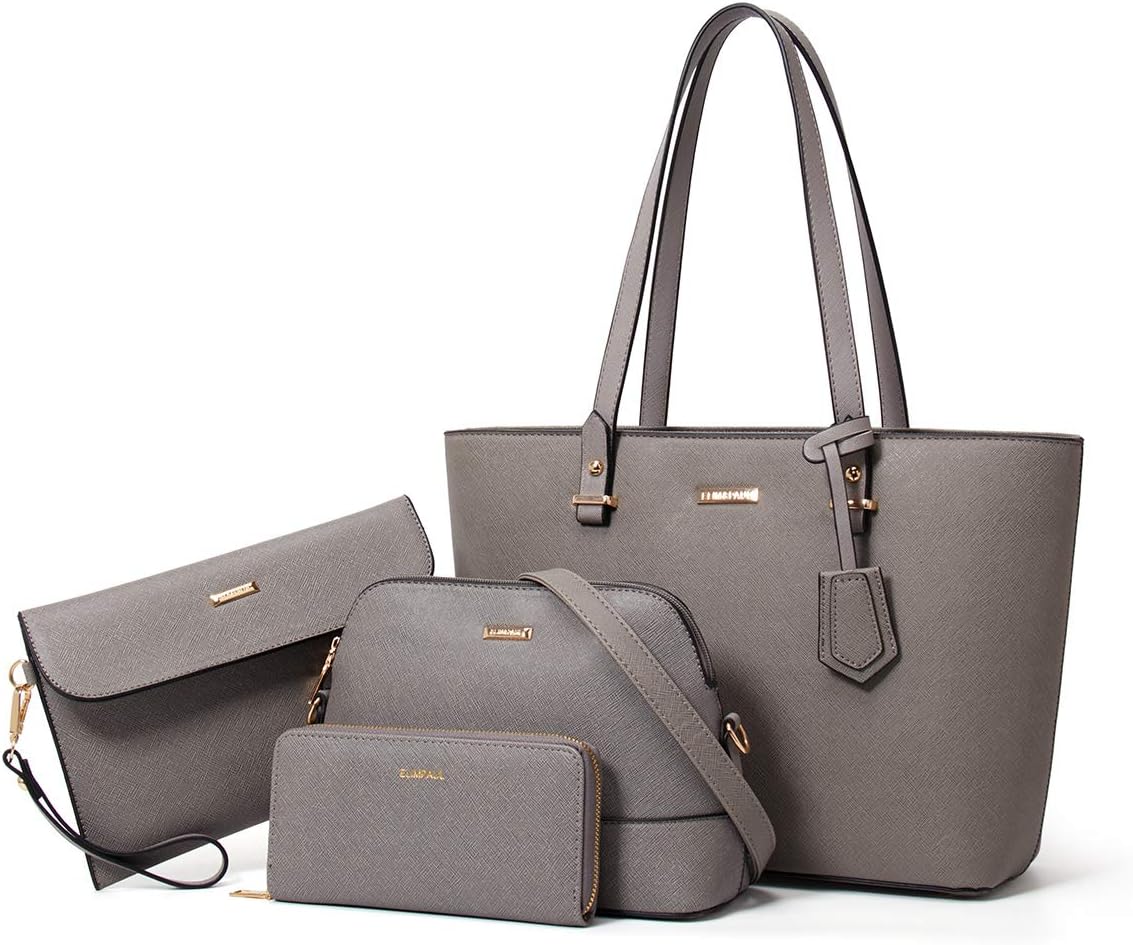 Women Fashion Handbags Set 4pcs Tote Bag Shoulder Bag Purse