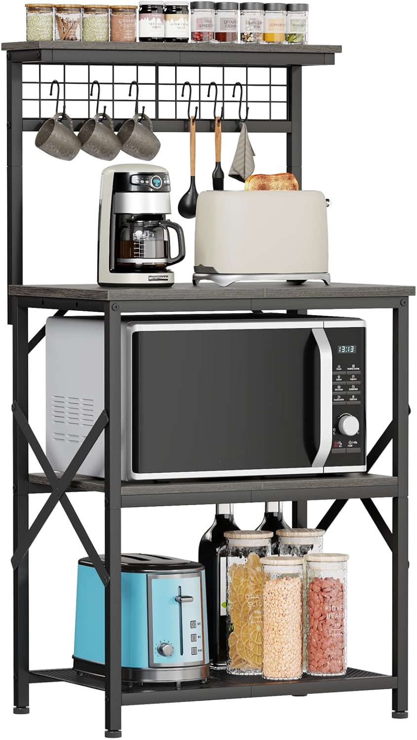 Furologee 4-Tier Kitchen Bakers Rack: Storage & Organization Masterpiece