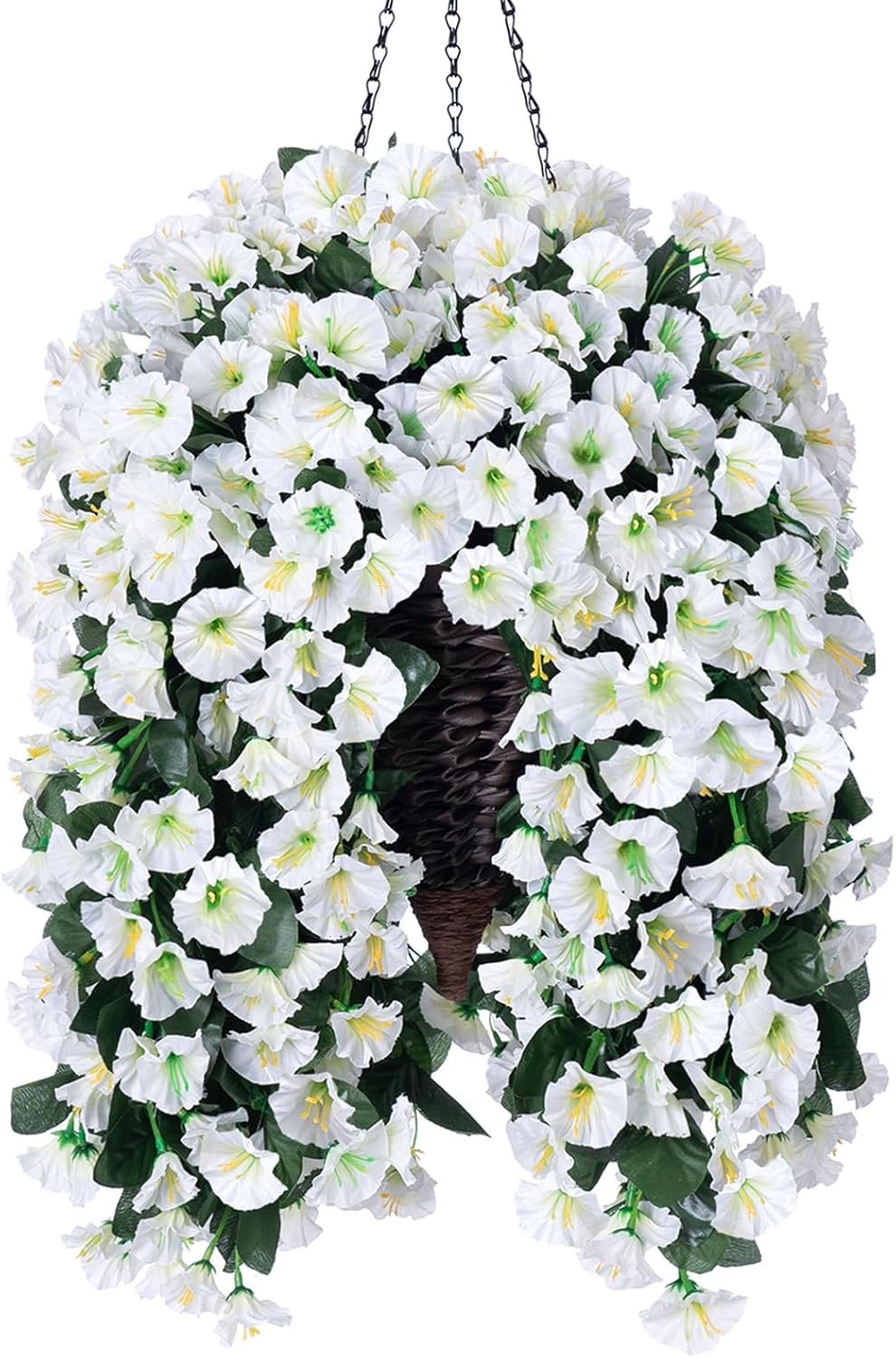 Artificial Fake Flowers Hanging Baskets for Outdoor Decor