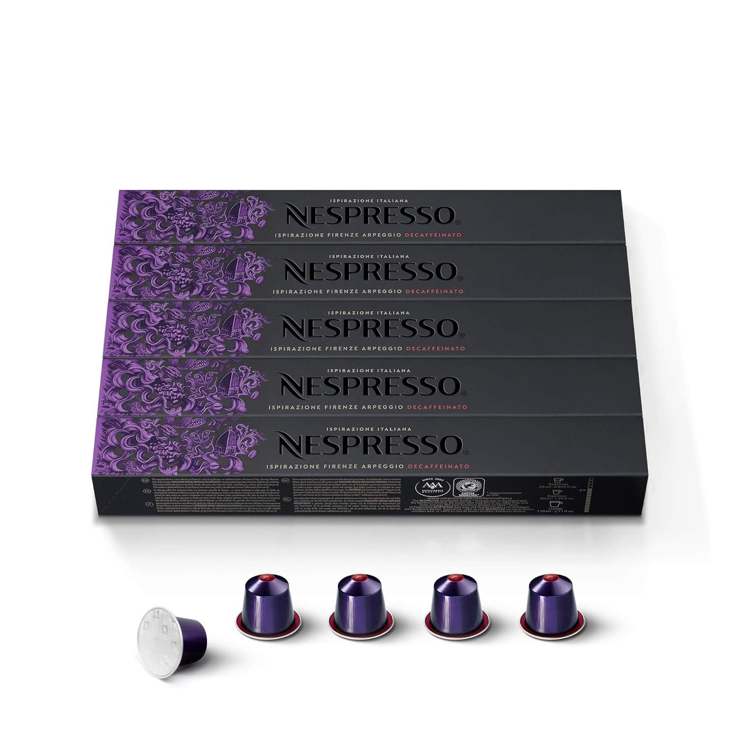 Nespresso Arpeggio Decaffeinato: Intense Dark Roast Pods