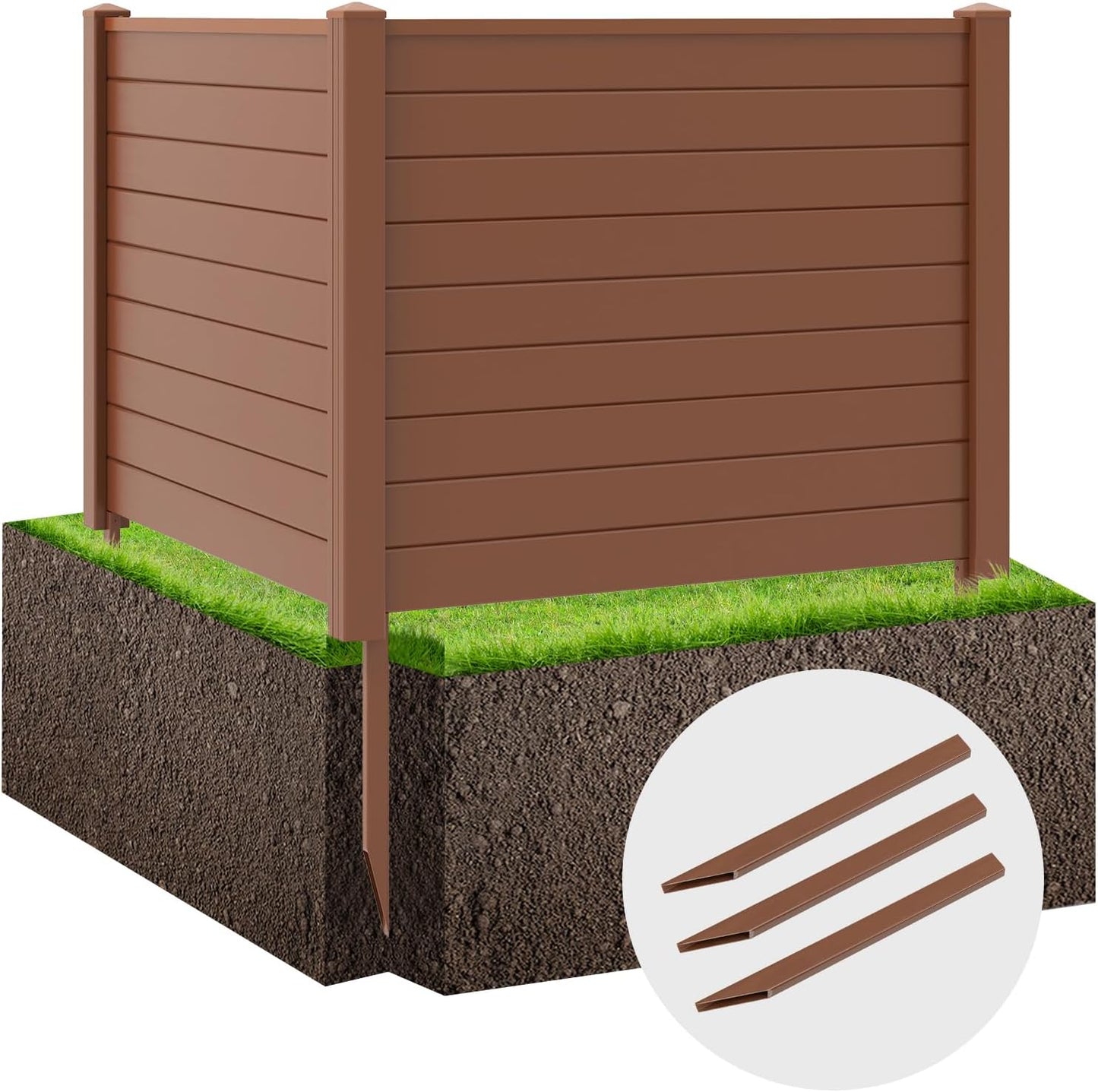 Privacy & Protection Set - Giantex 2 Panel Outdoor Fence