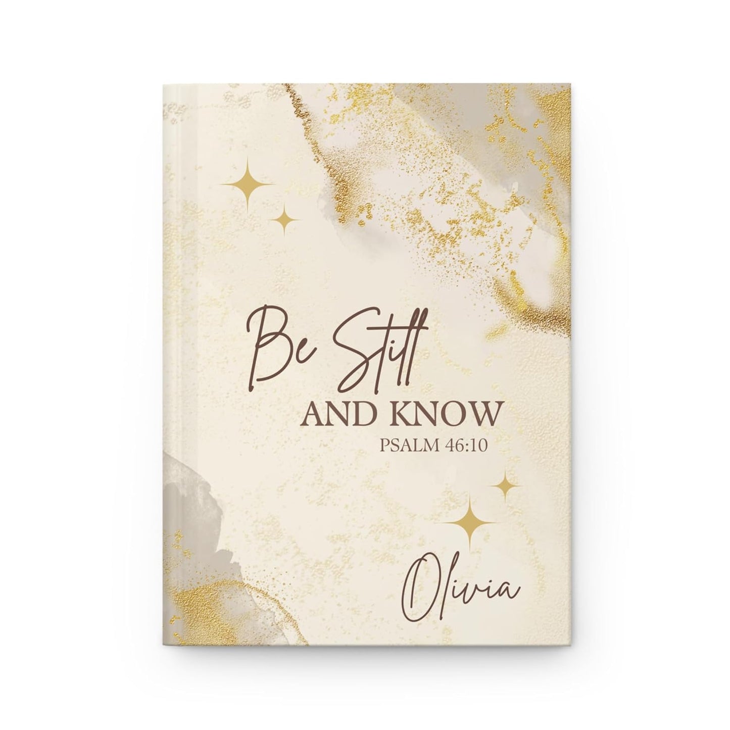 Custom Be Still Prayer Journal - Personalized Christian Gift