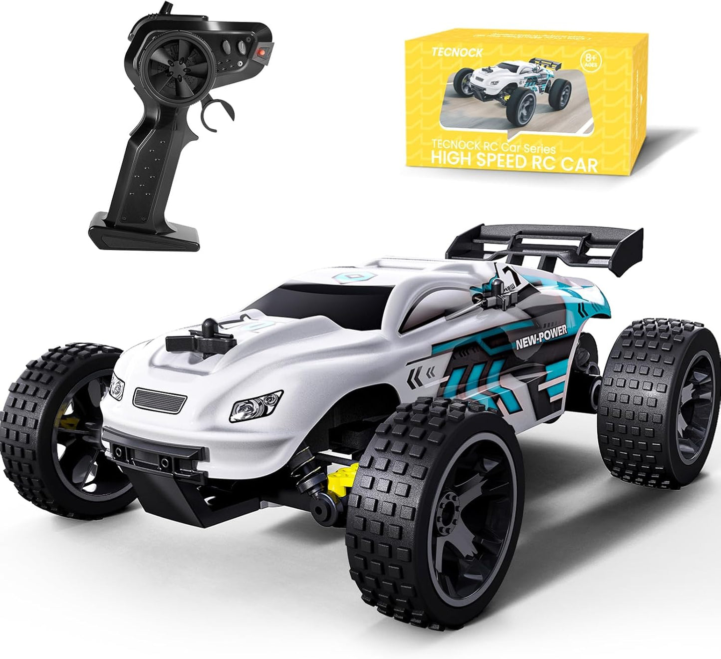 Tecnock RC Car: 20 KM/H Offroad Buggy, 50-Min Playtime