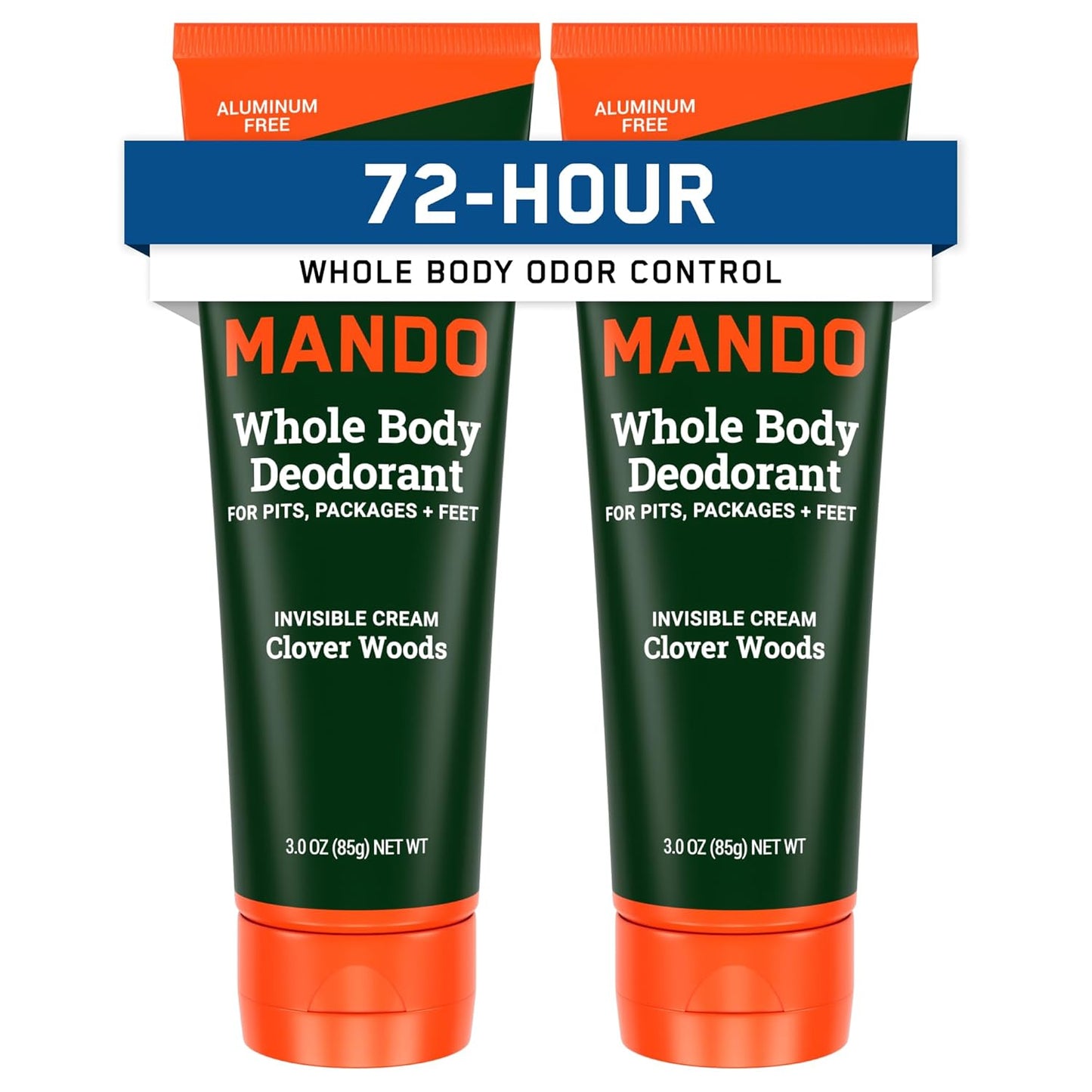 Mando Whole Body Deodorant for Men - 72 Hour Odor Control