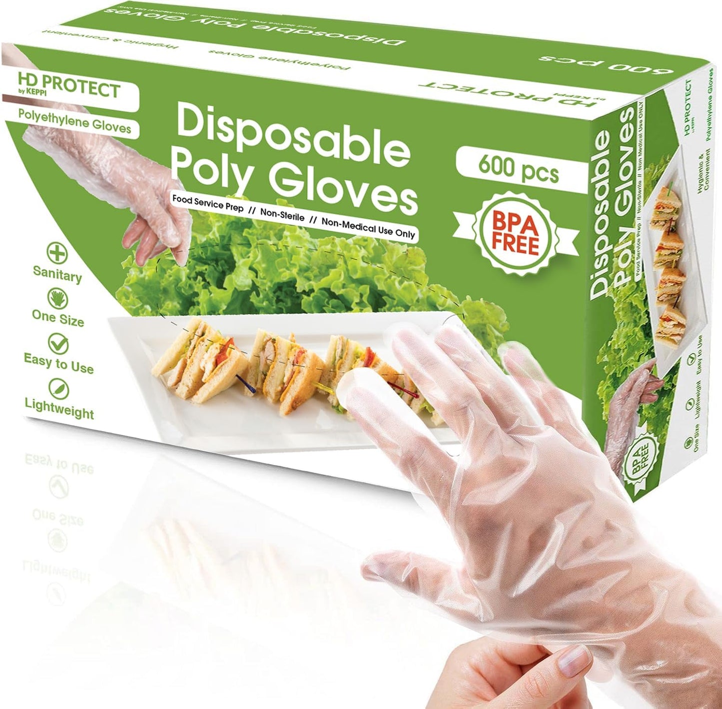 Keppi Food Safe Disposable Gloves - 600pcs