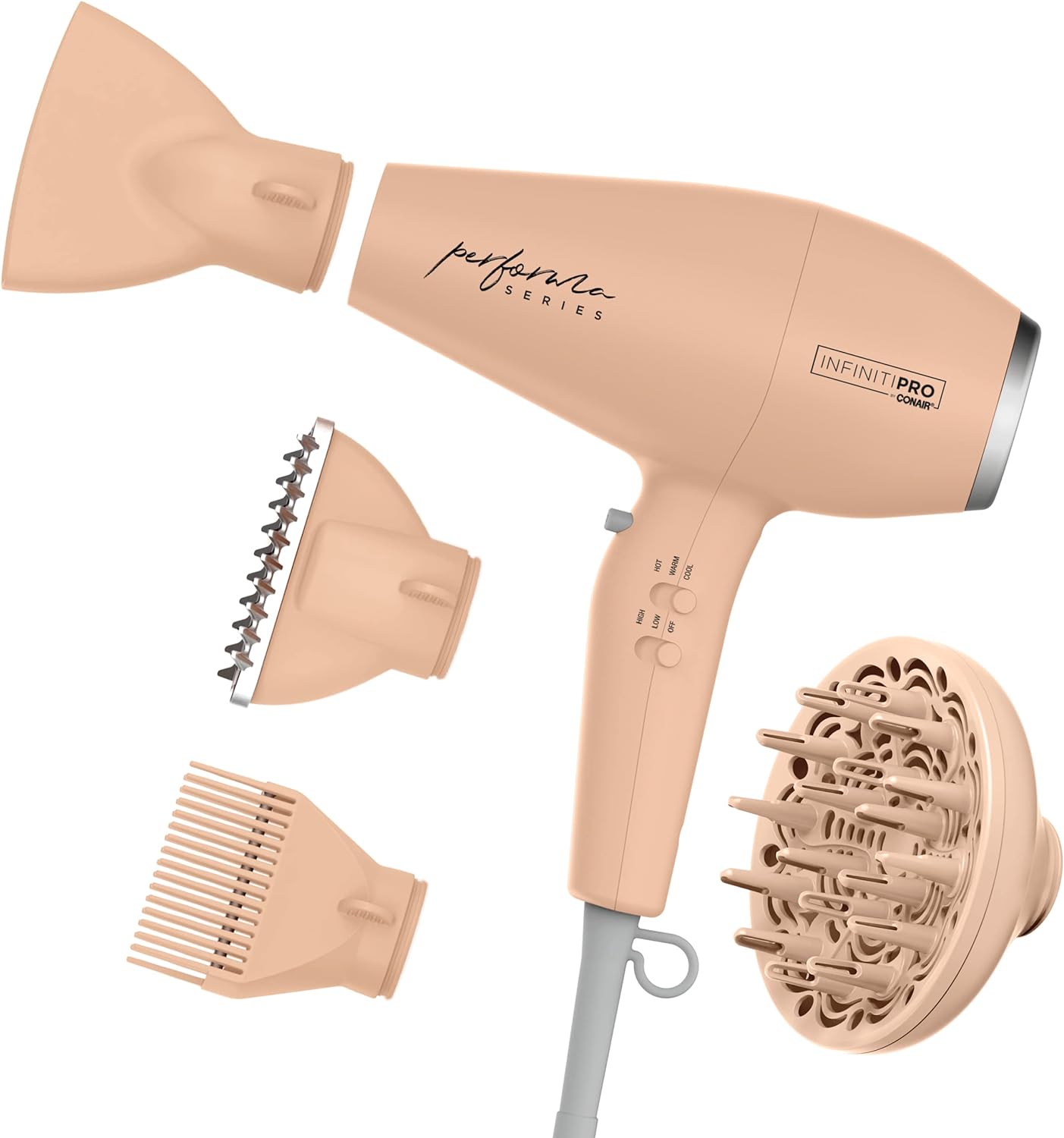 Conair Infiniti Pro Hair Dryer | Professional Motor | Blush Pink