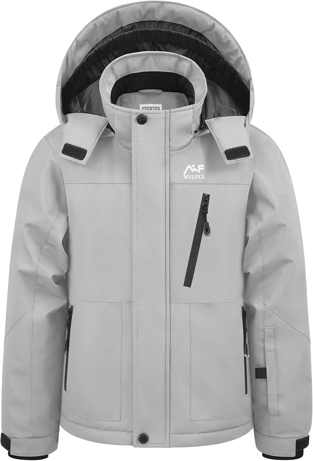 WULFUL Boy's Winter Waterproof Ski Coat for Cold Weather Fun