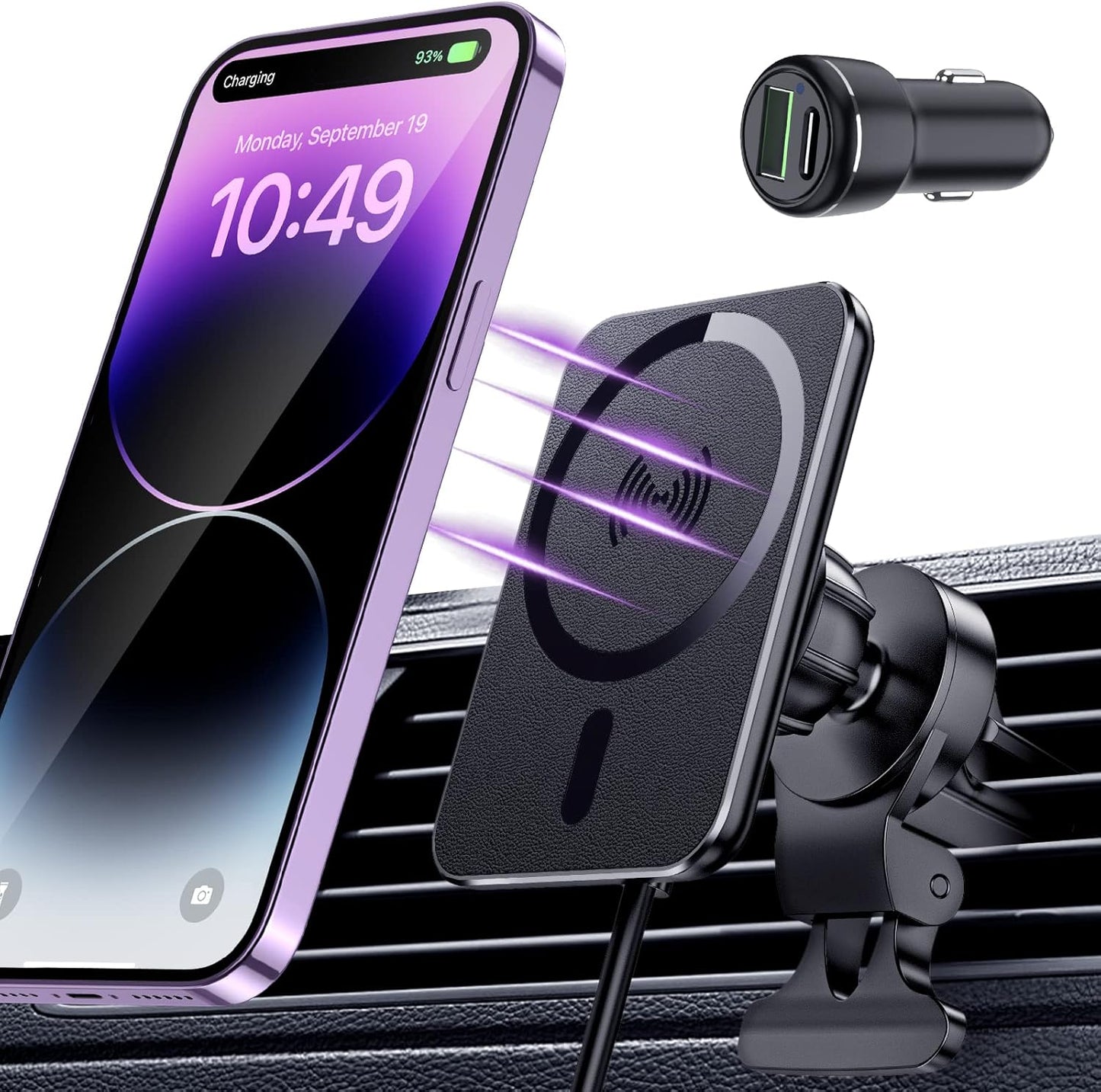 15W Fast MagSafe Car Charger: Bumpy Roads Friendly