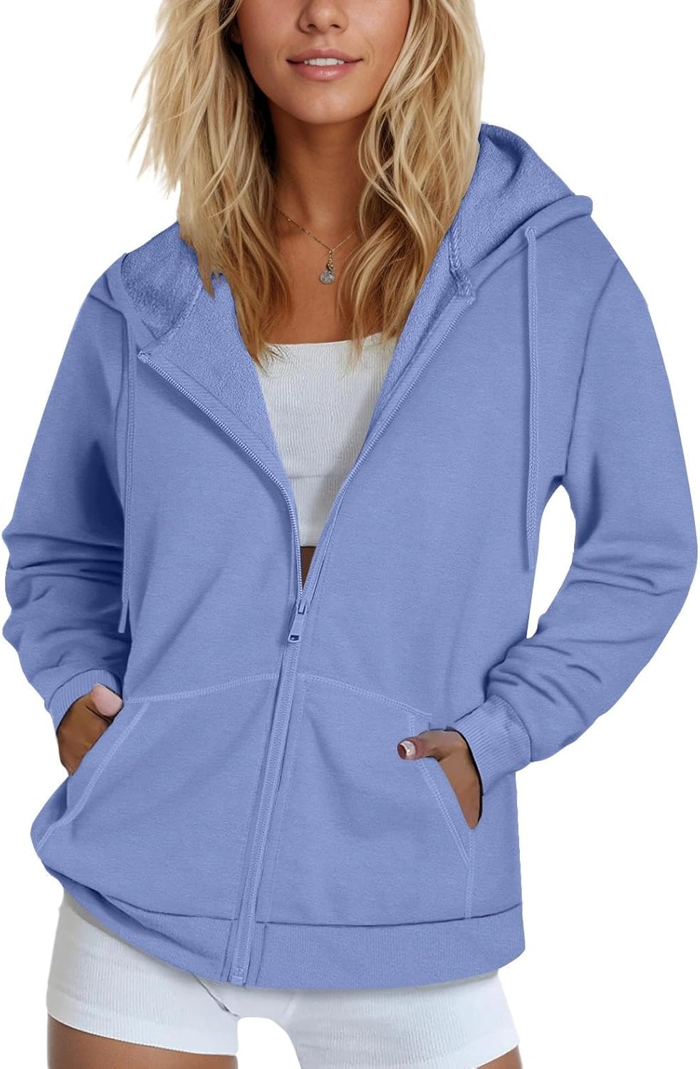 SMENG Womens Zip Up Hoodies for Cozy Casual Style in Fall