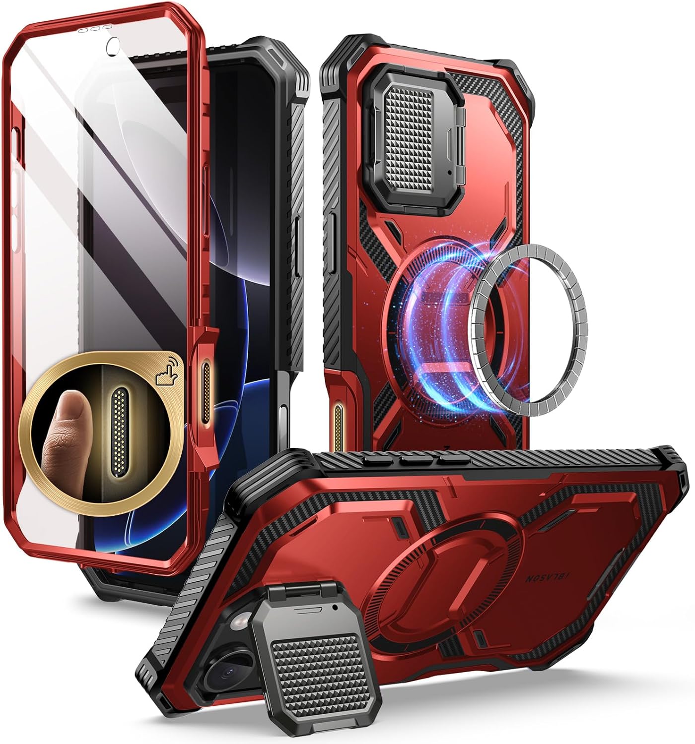 i-Blason Armorbox Case for iPhone 16 Pro Max with Kickstand