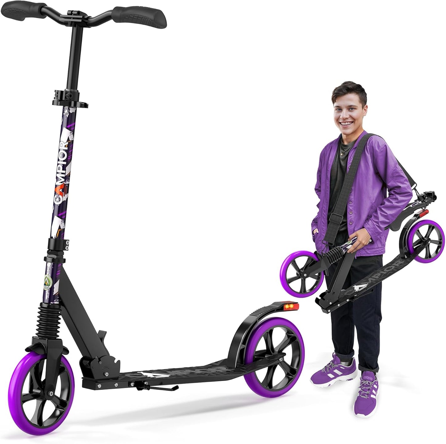 Kick Scooter for Ages 6+, Foldable with 8-inch Wheels