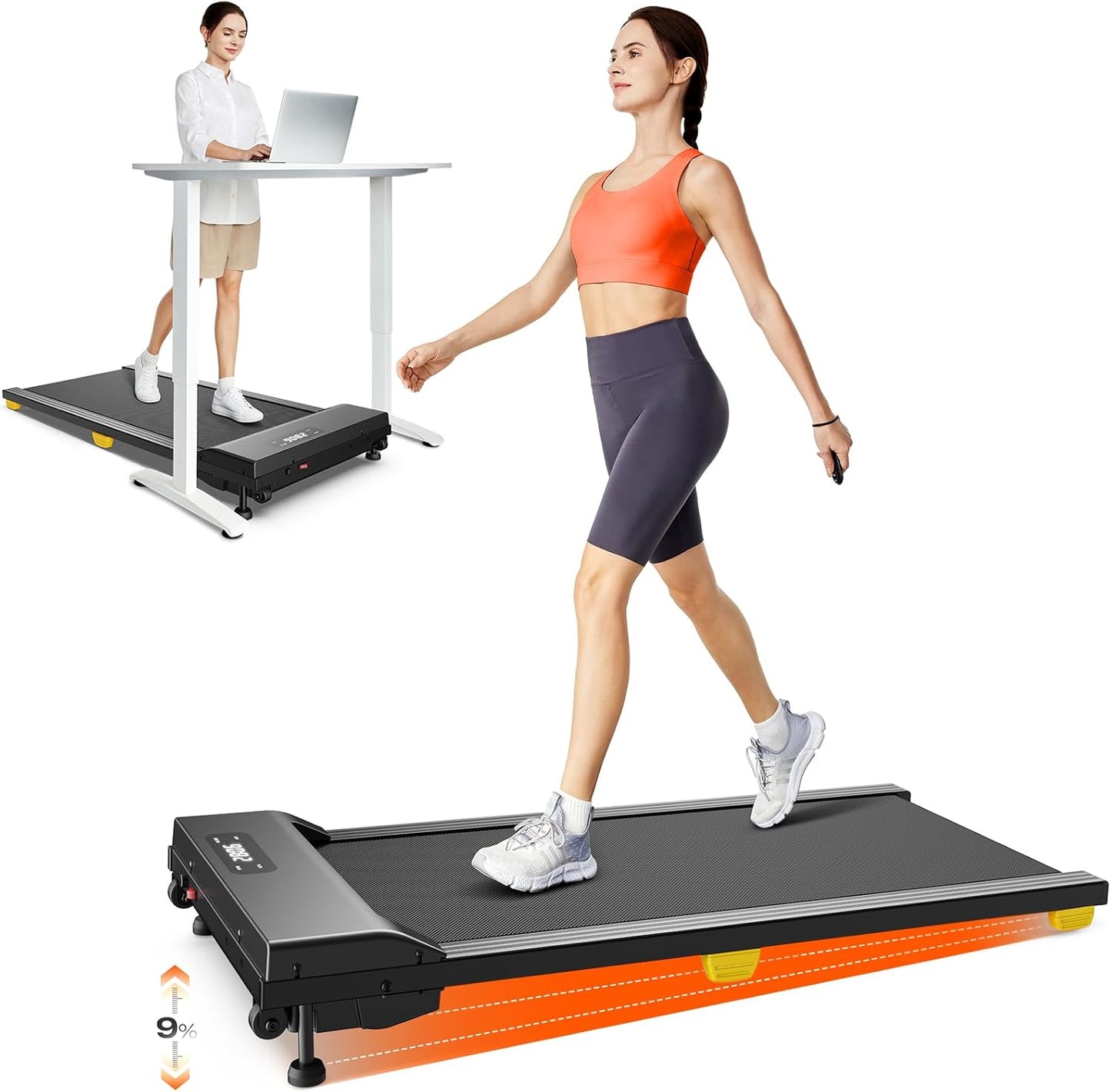 Quiet Portable Under Desk Treadmill - SYSURO