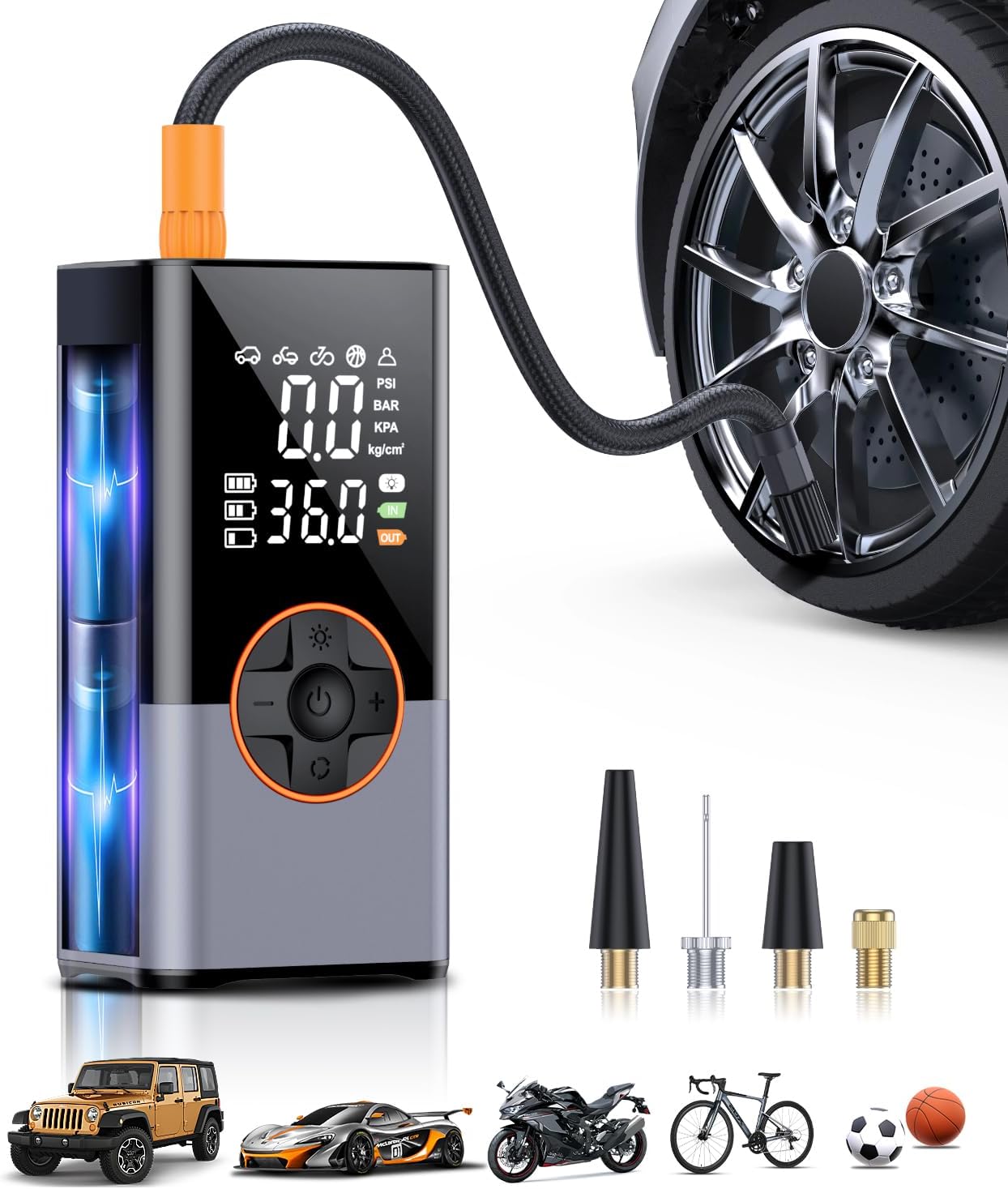 Portable Air Compressor for Fast Tire Inflation and More