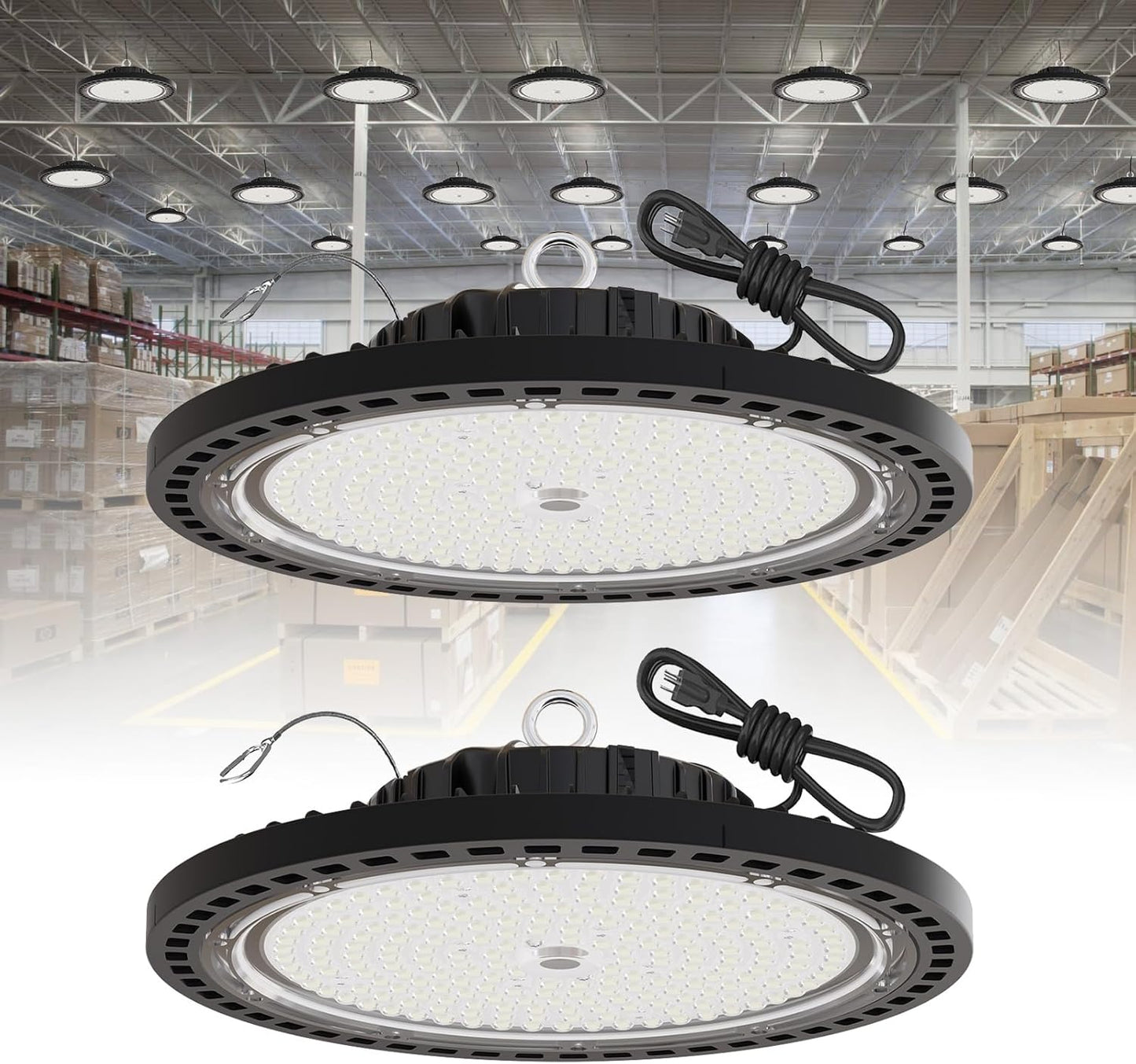 UFO LED High Bay Light 200W - Bright 29000 LM Shop Lighting