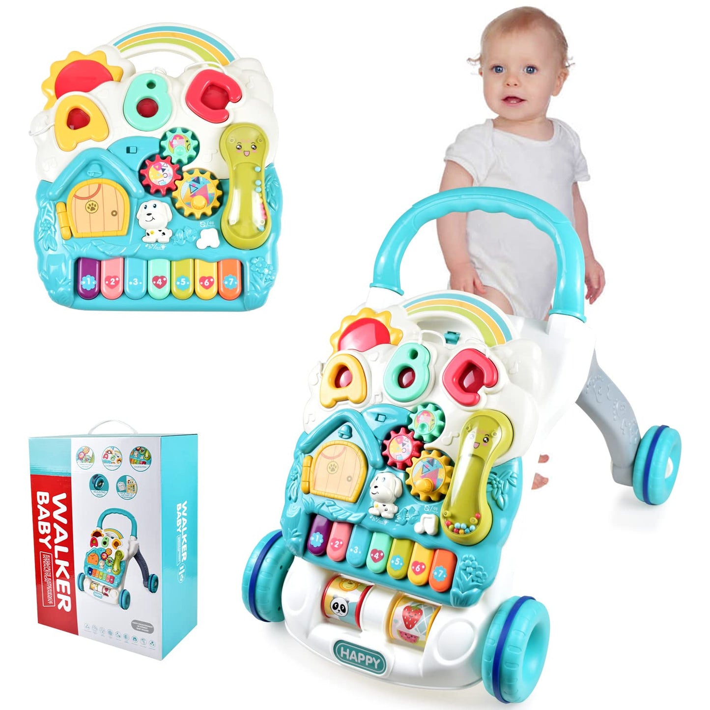 Dahuniu Baby Walker: Lights & Sounds Fun!