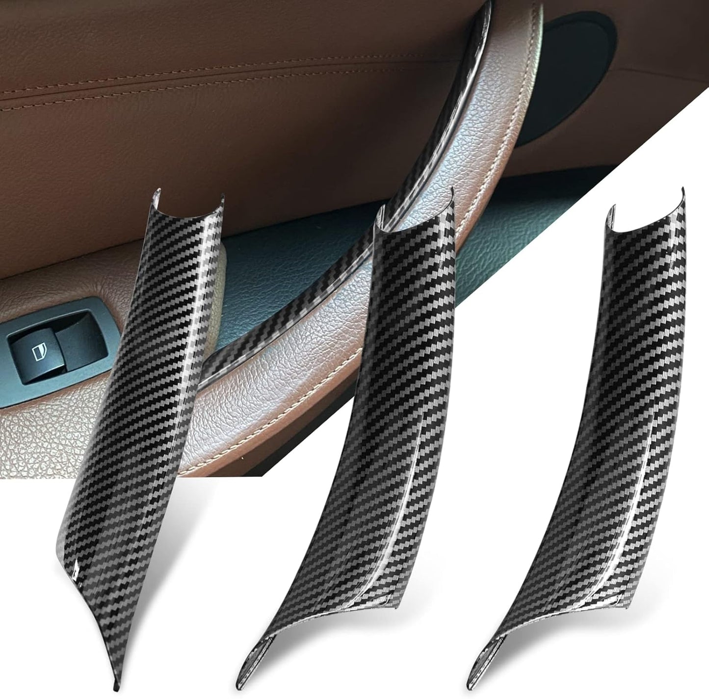 Jaronx Compatible BMW X5 E70/X6 E71 Door Handle Covers Set