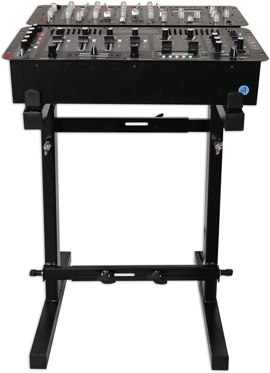 Rockville RXS20 Portable Mixer Stand for DJs and Musicians
