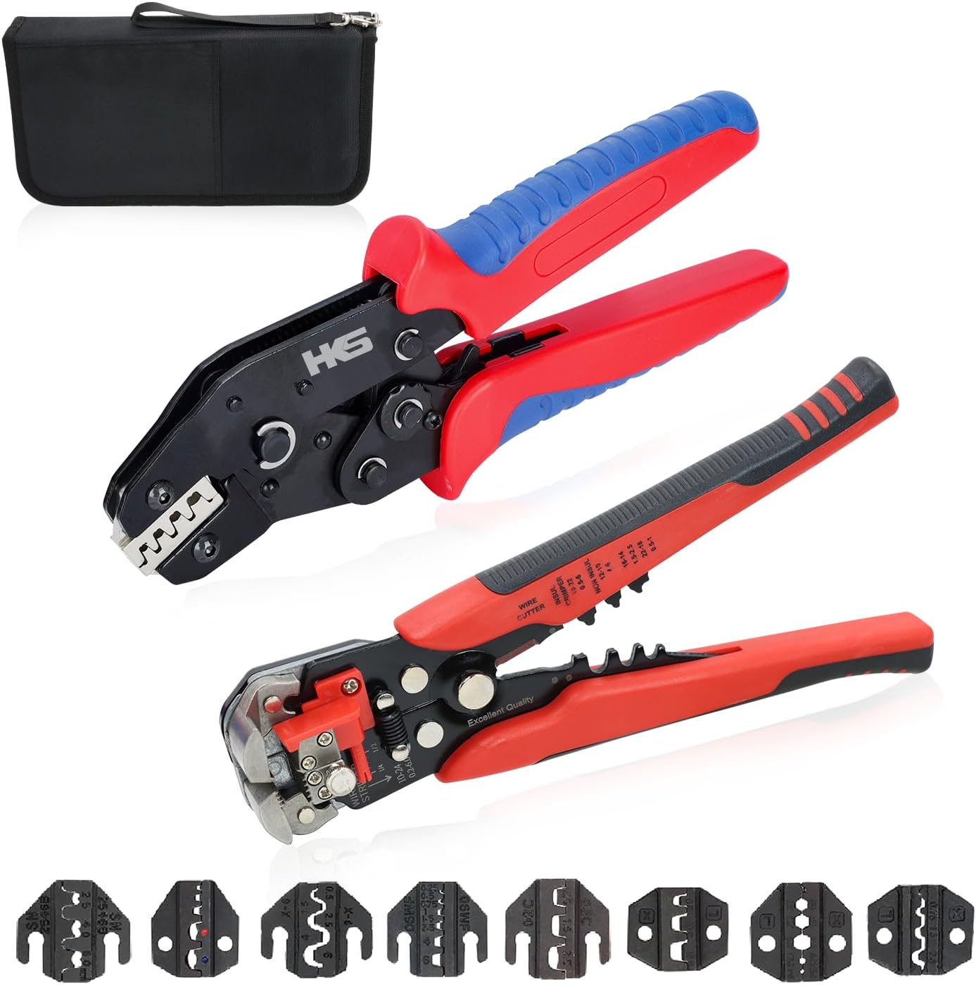 HKS Ratcheting Crimping Tool Set for Versatile Wire Connections
