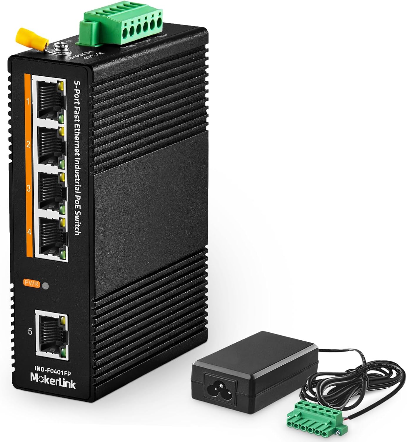 MokerLink 5 Port PoE Industrial DIN-Rail Network Switch Review