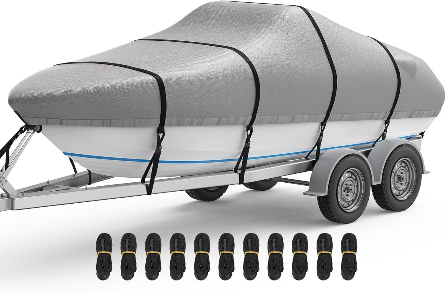 RVMasking Boat Cover for 16-18.5ft Boats, Ultra-Thick Protection