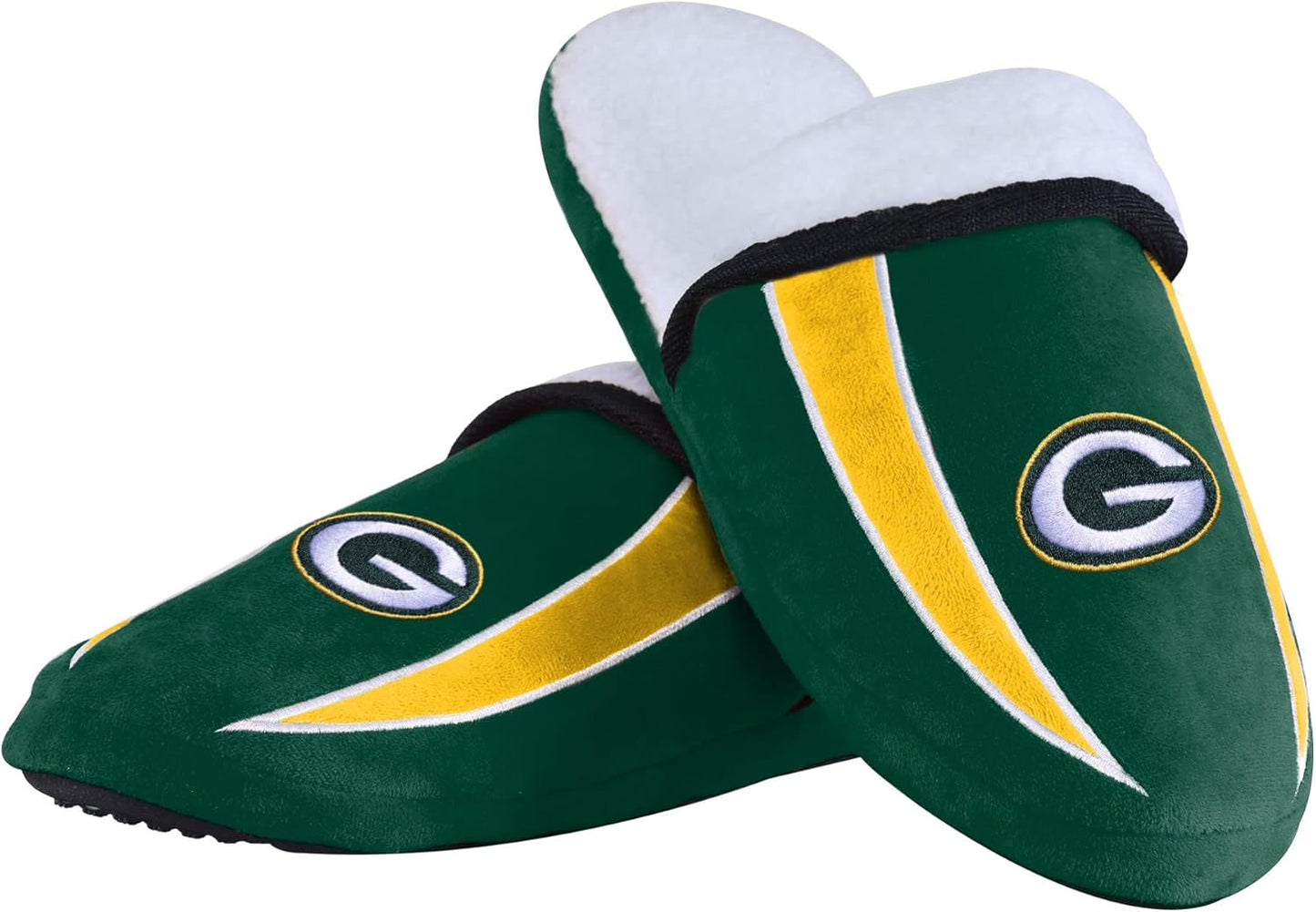 FOCO NFL Mens Football Team Logo Moccasin Slippers for Fans