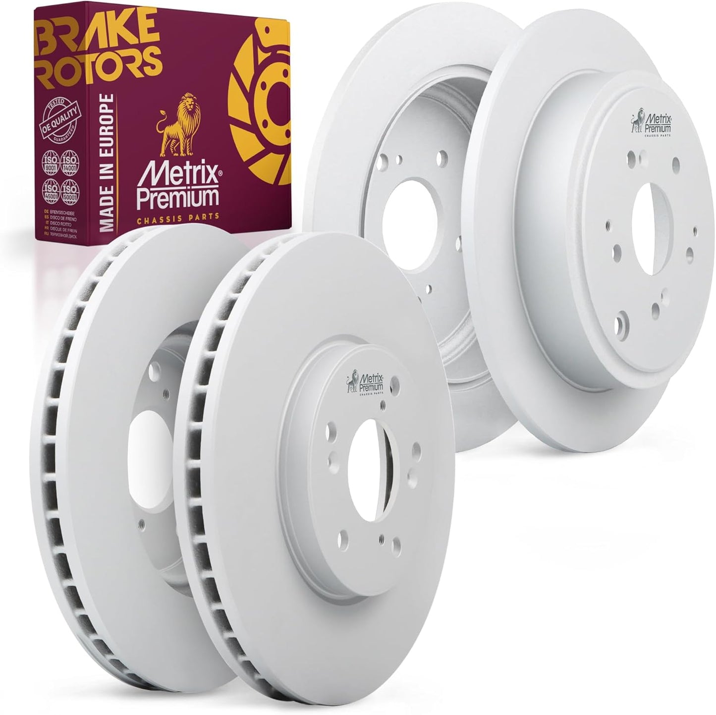 Premium Brake Rotor Kit for Acura MDX & Honda Pilot 4 PCS