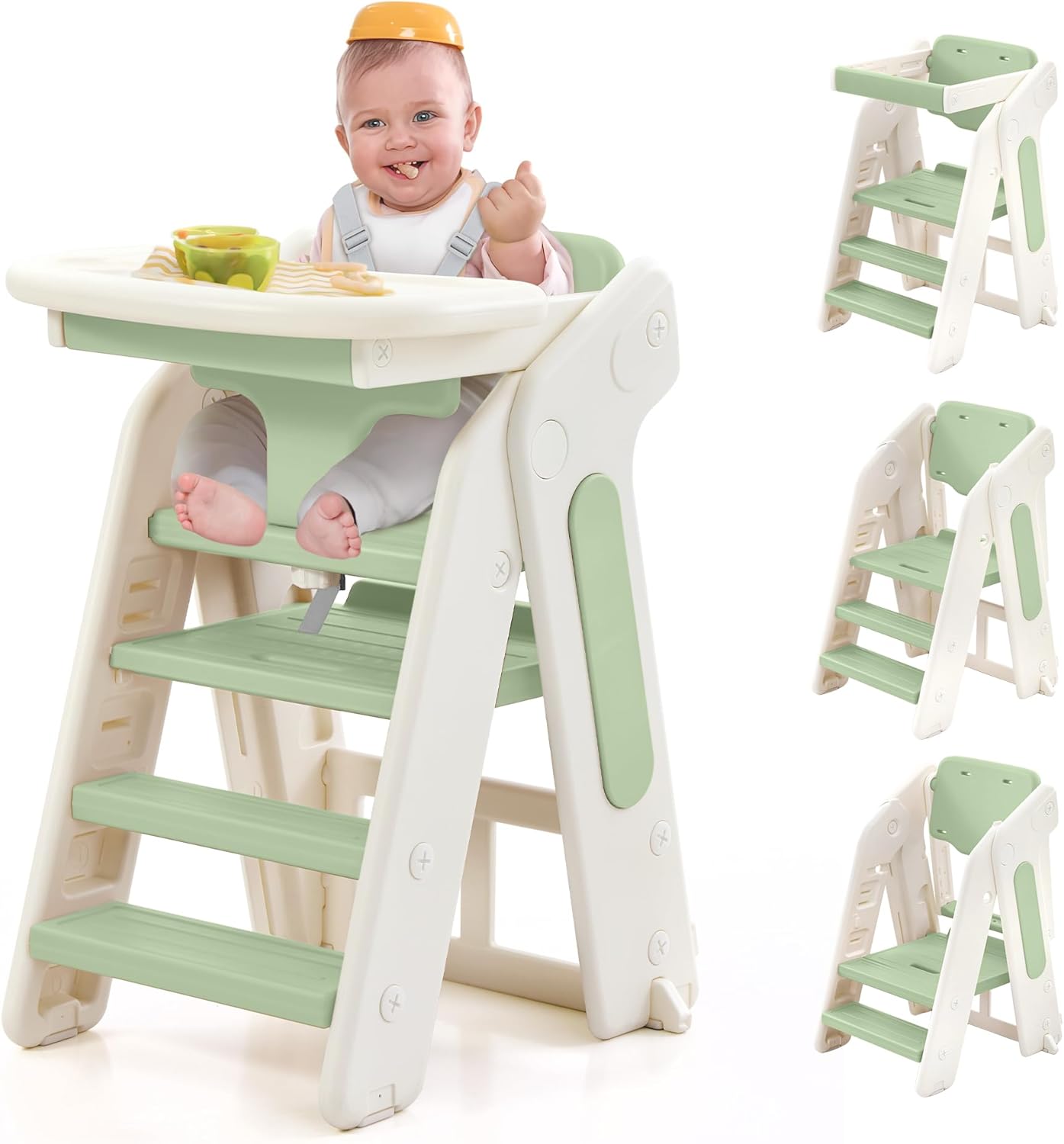 4-in-1 Convertible Toddler Step Stool for Kitchen & Bathroom