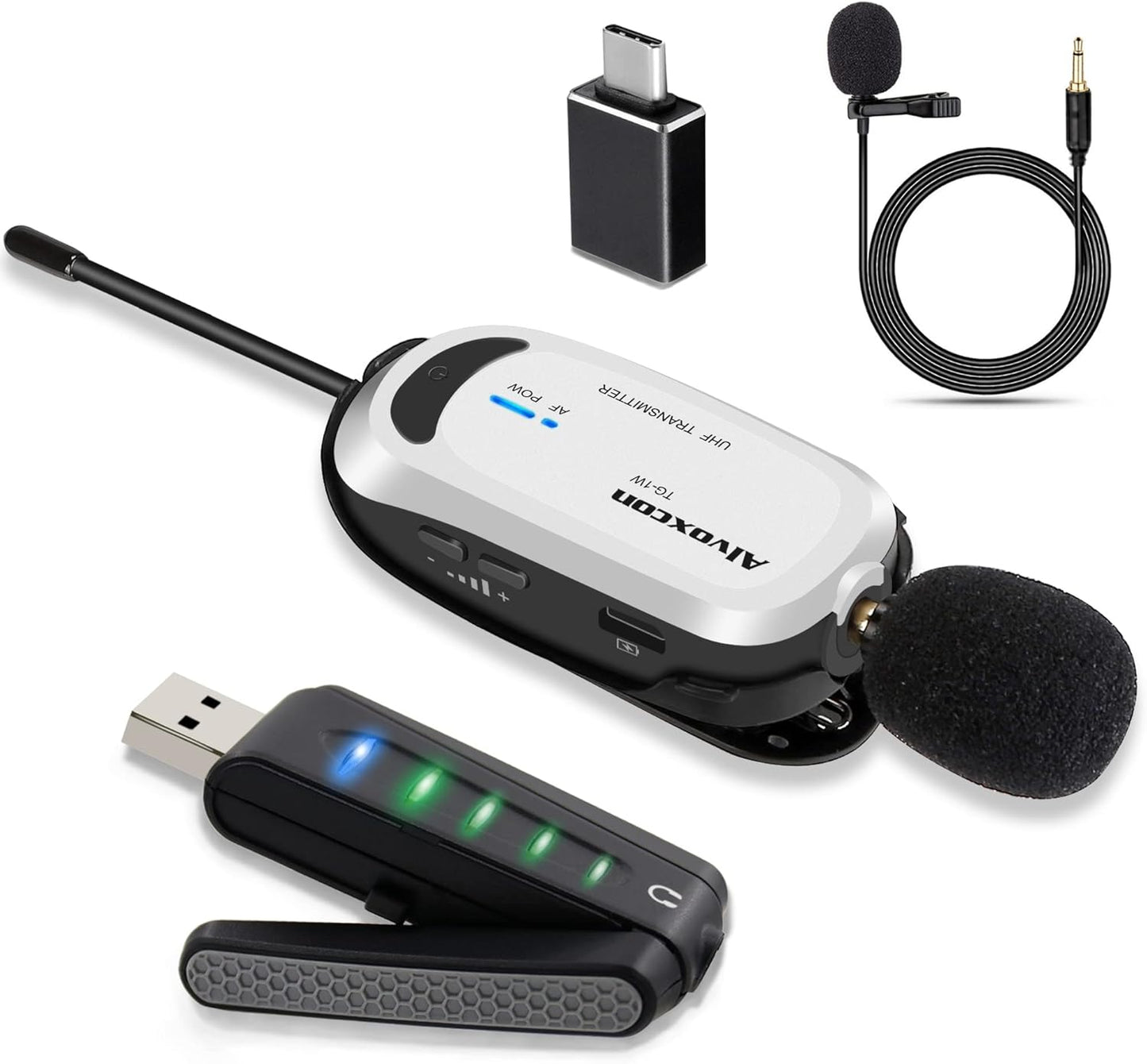 Alvoxcon Wireless Lapel Mic - Ultimate Sound Clarity