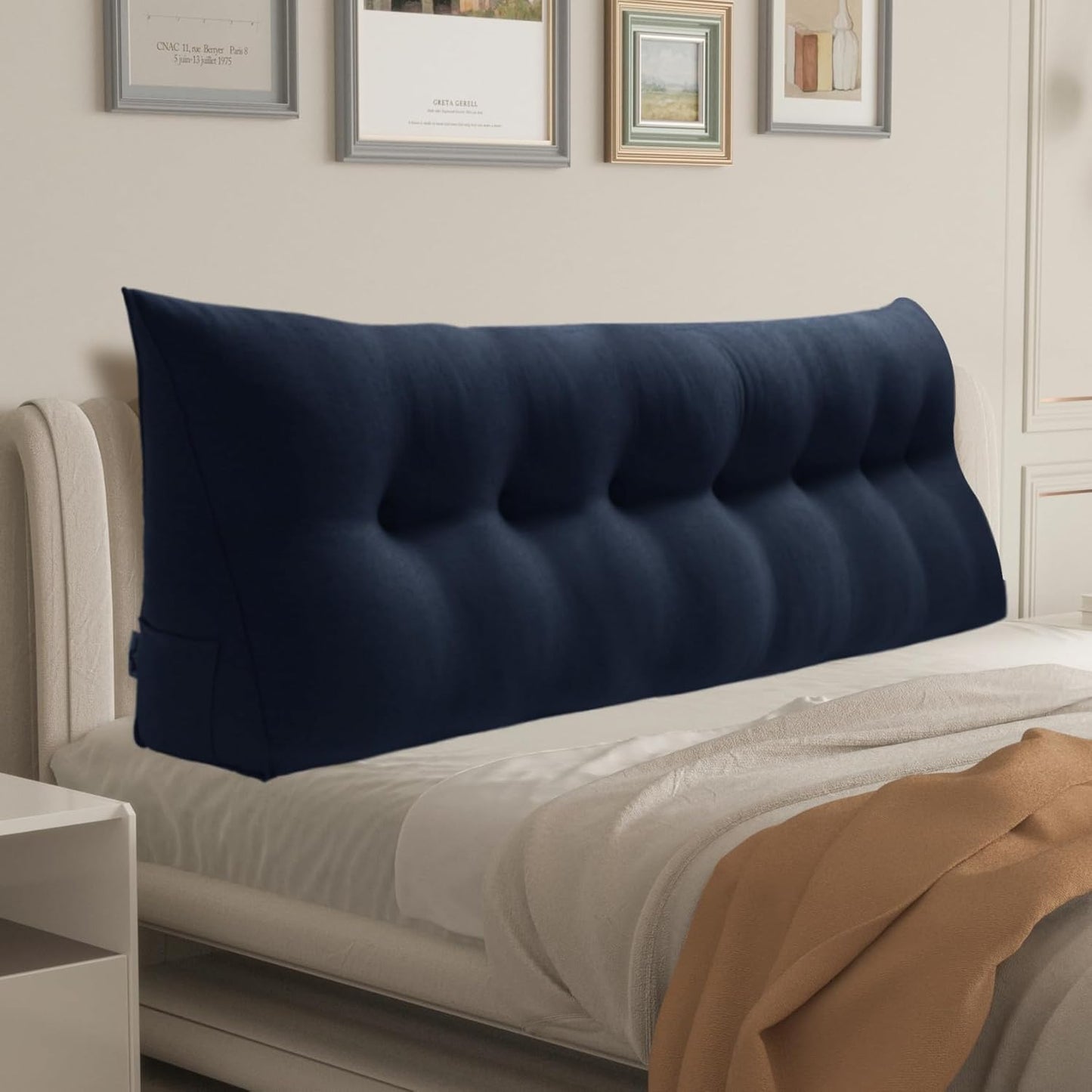 WOWMAX King Triangular Headboard Pillow for Ultimate Comfort