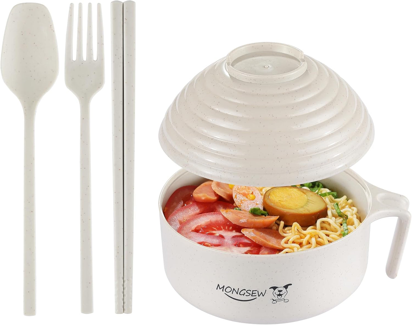 Microwavable Ramen Bowl Set - Quick & Easy Noodle Cooking!
