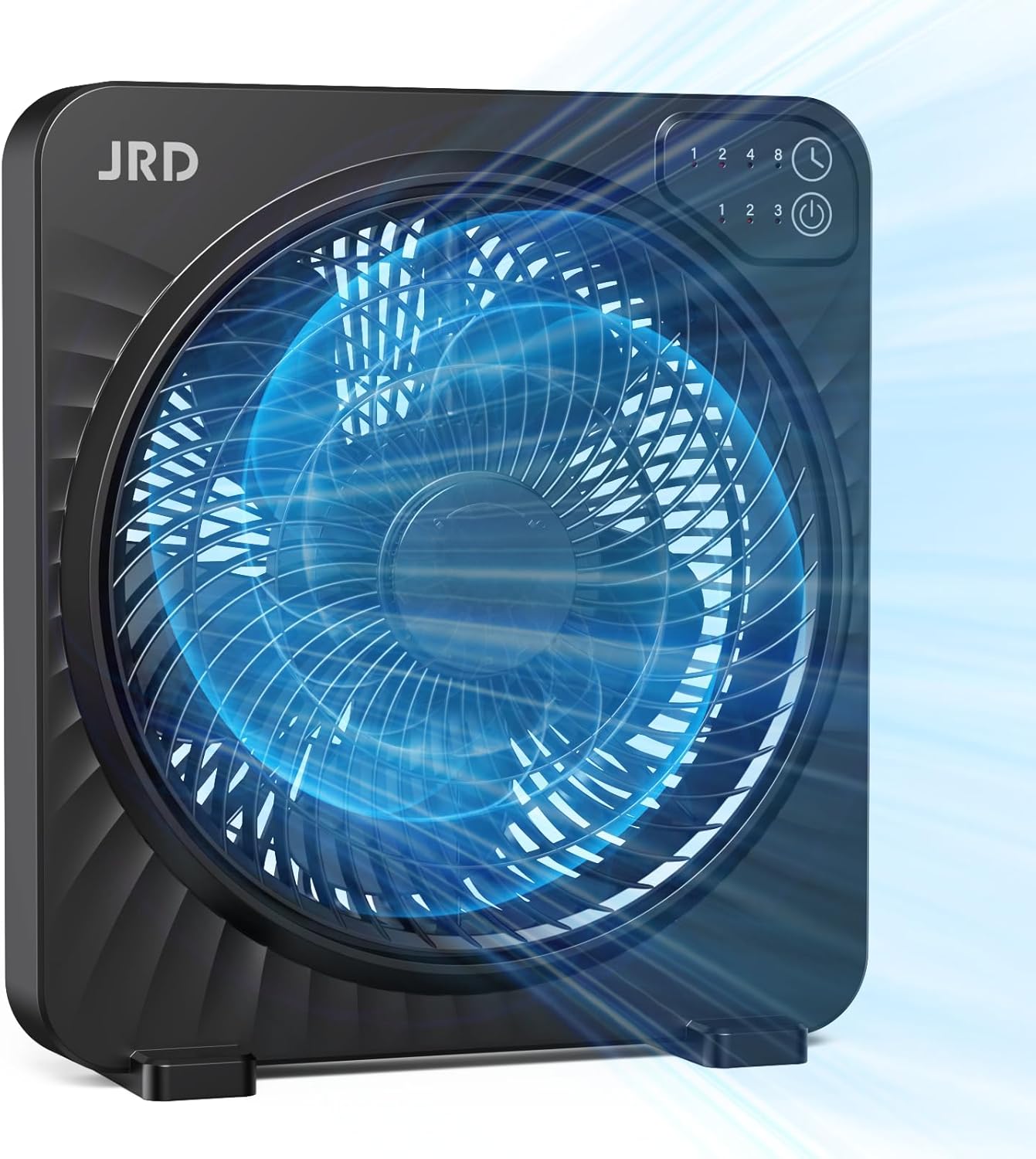 JRD 13inch Box Fan with Digital Touch Control for Cooling
