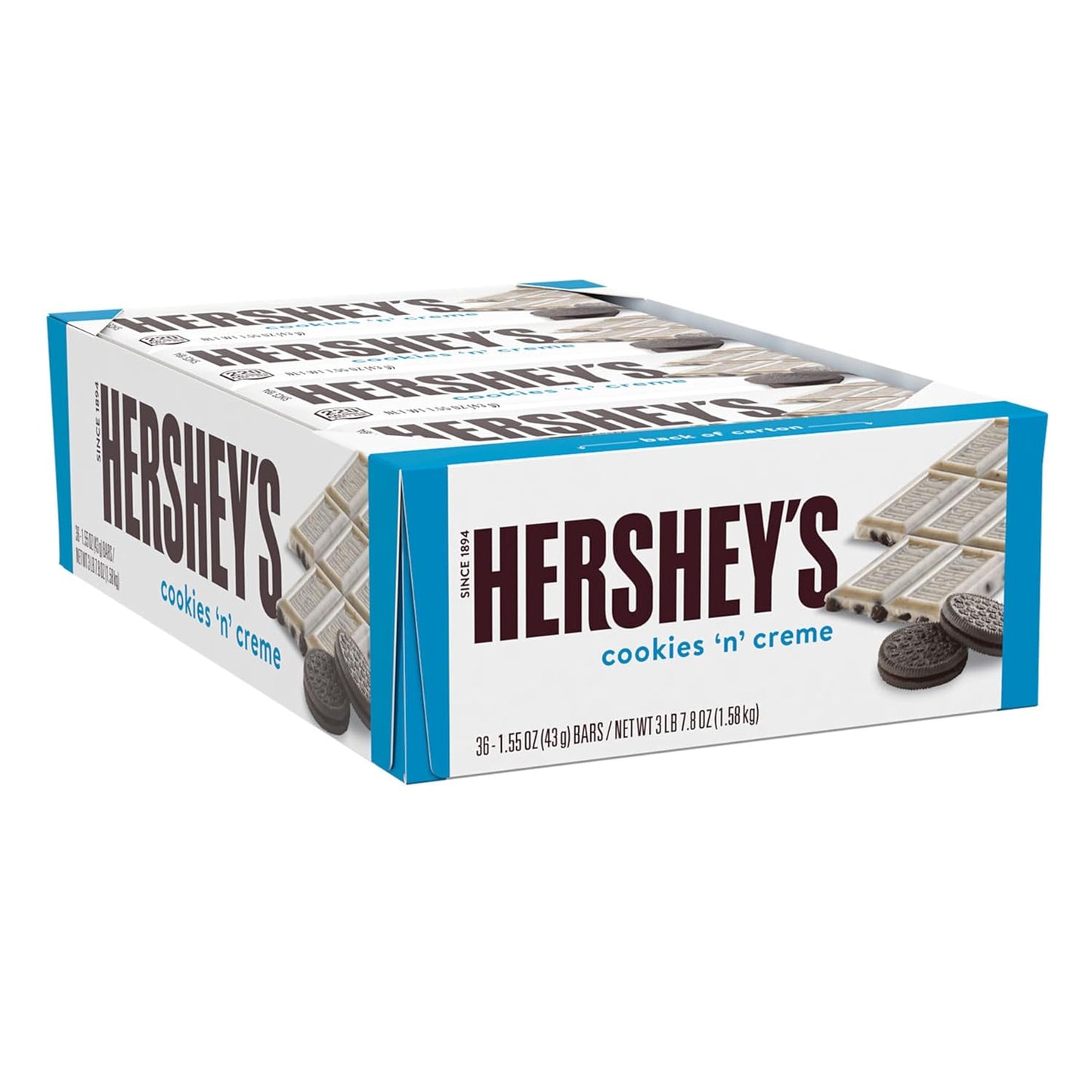 HERSHEY'S Cookies 'n' Creme Candy Bars for Sweet Indulgence