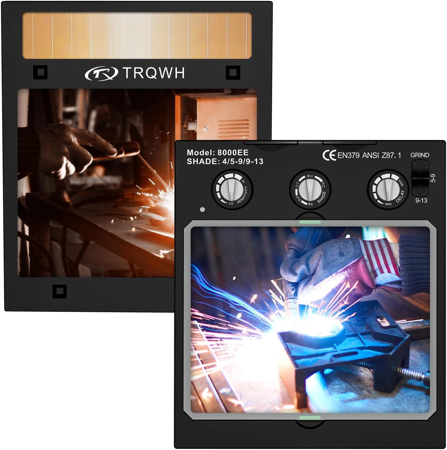 True Color Technology Auto-Darkening Welding Lens - 4 Sensor, Adjustable Shade, LCD Dimming