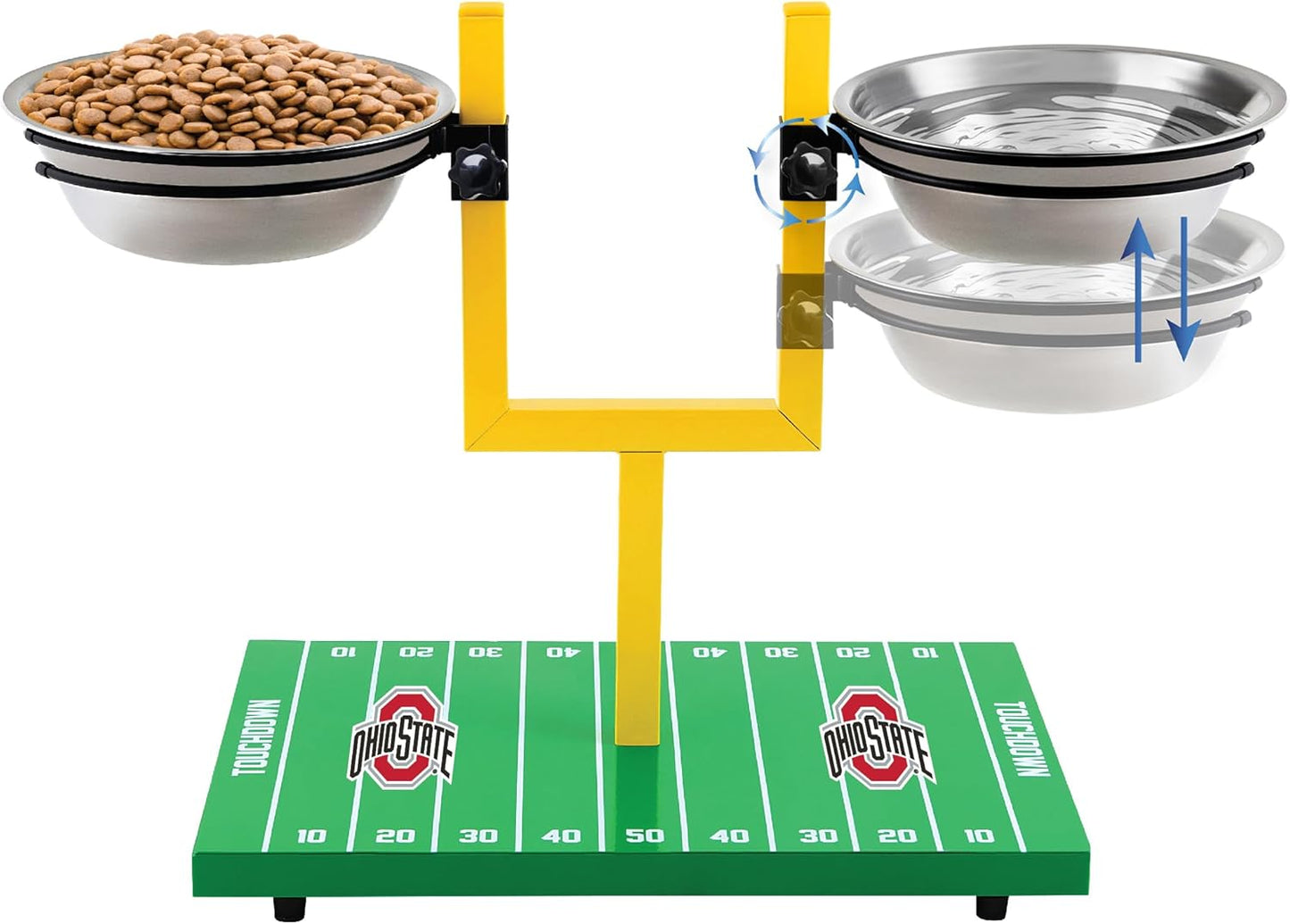 NCAA Ohio State Buckeyes Goalpost Dog Feeder for Pets