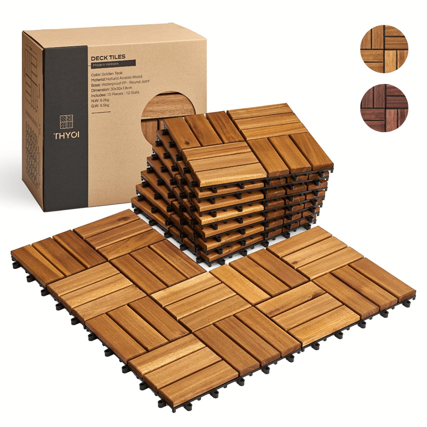 Premium Interlocking Deck Tiles for Outdoor and Indoor Use