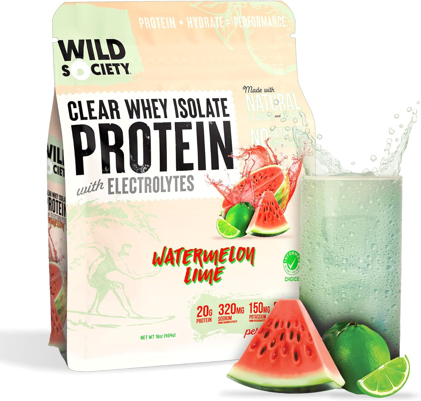 Premium Clear Protein Powder with Electrolytes for Hydration