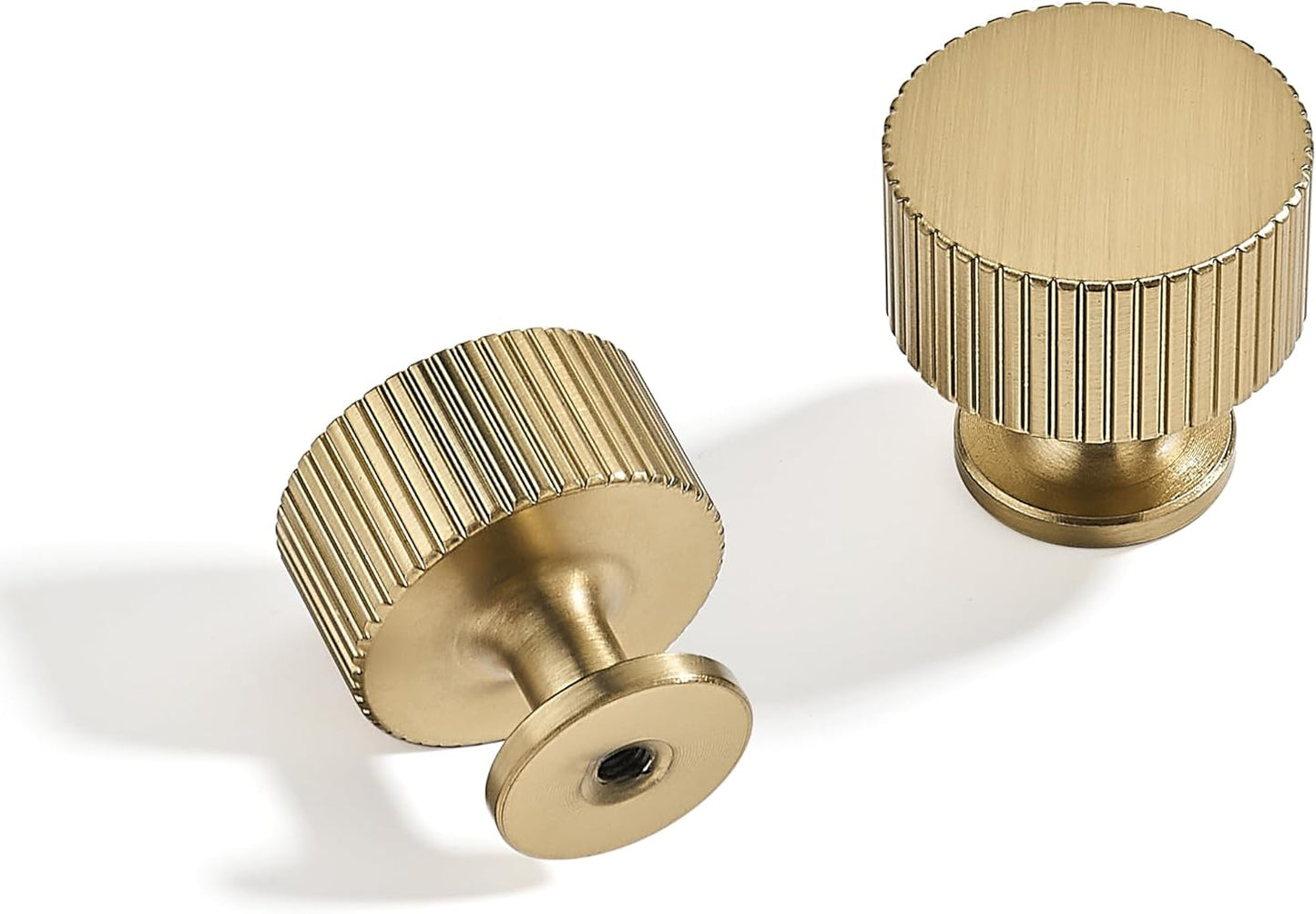 20-Pack 1-1/8 Inch Knob Champagne Bronze Cabinet Pulls for Home