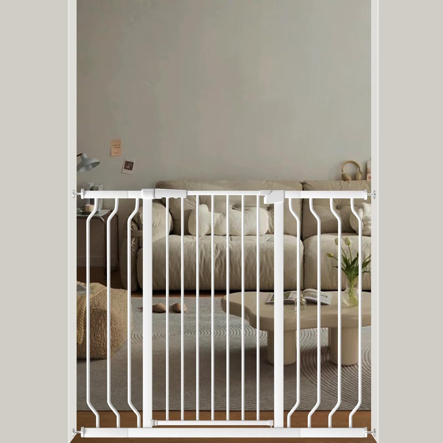 Extra Tall Baby Gate 40.55in Wide for Safety and Convenience