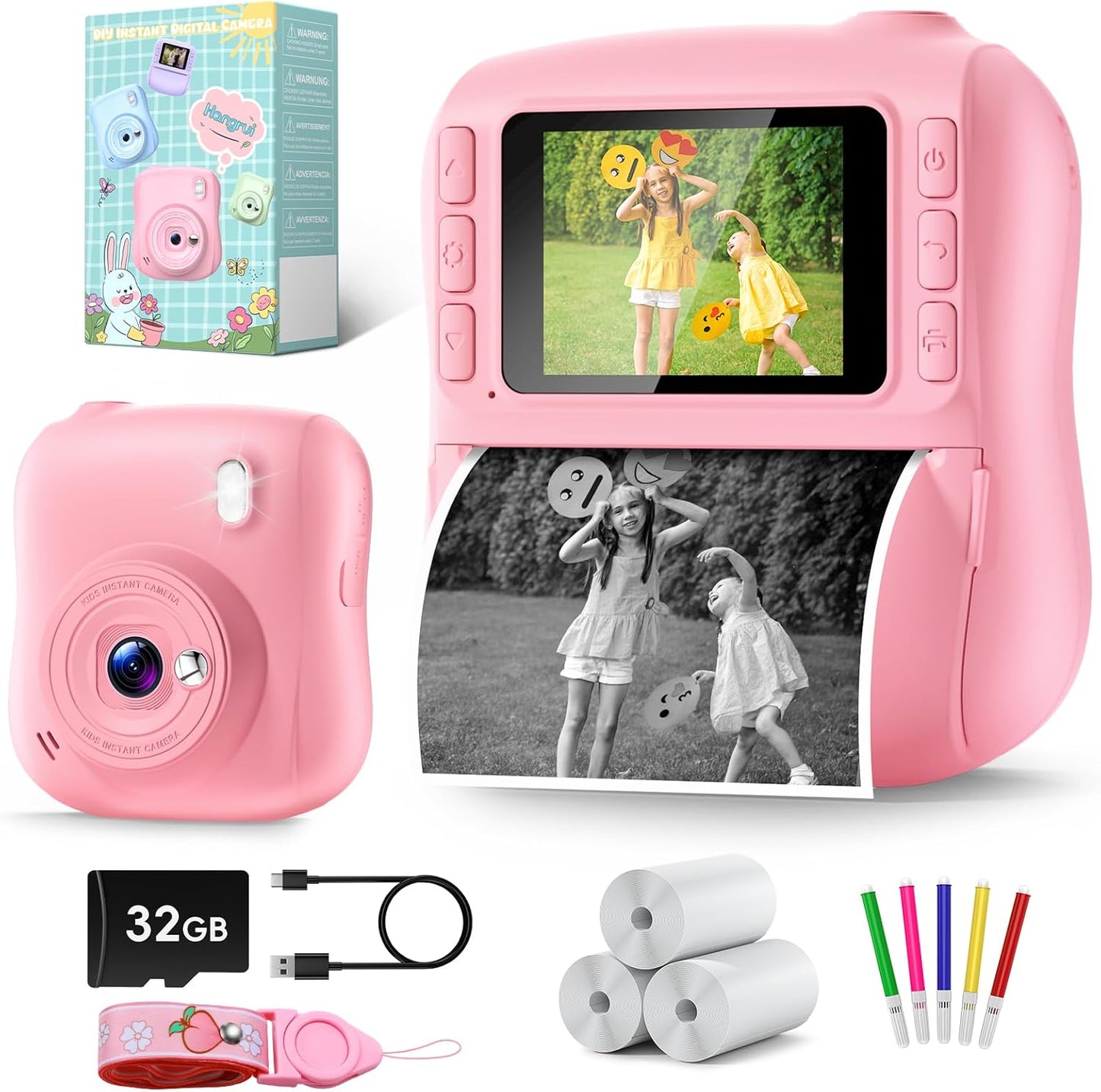 Kids Camera Instant Print for Girls and Boys - Perfect Gift