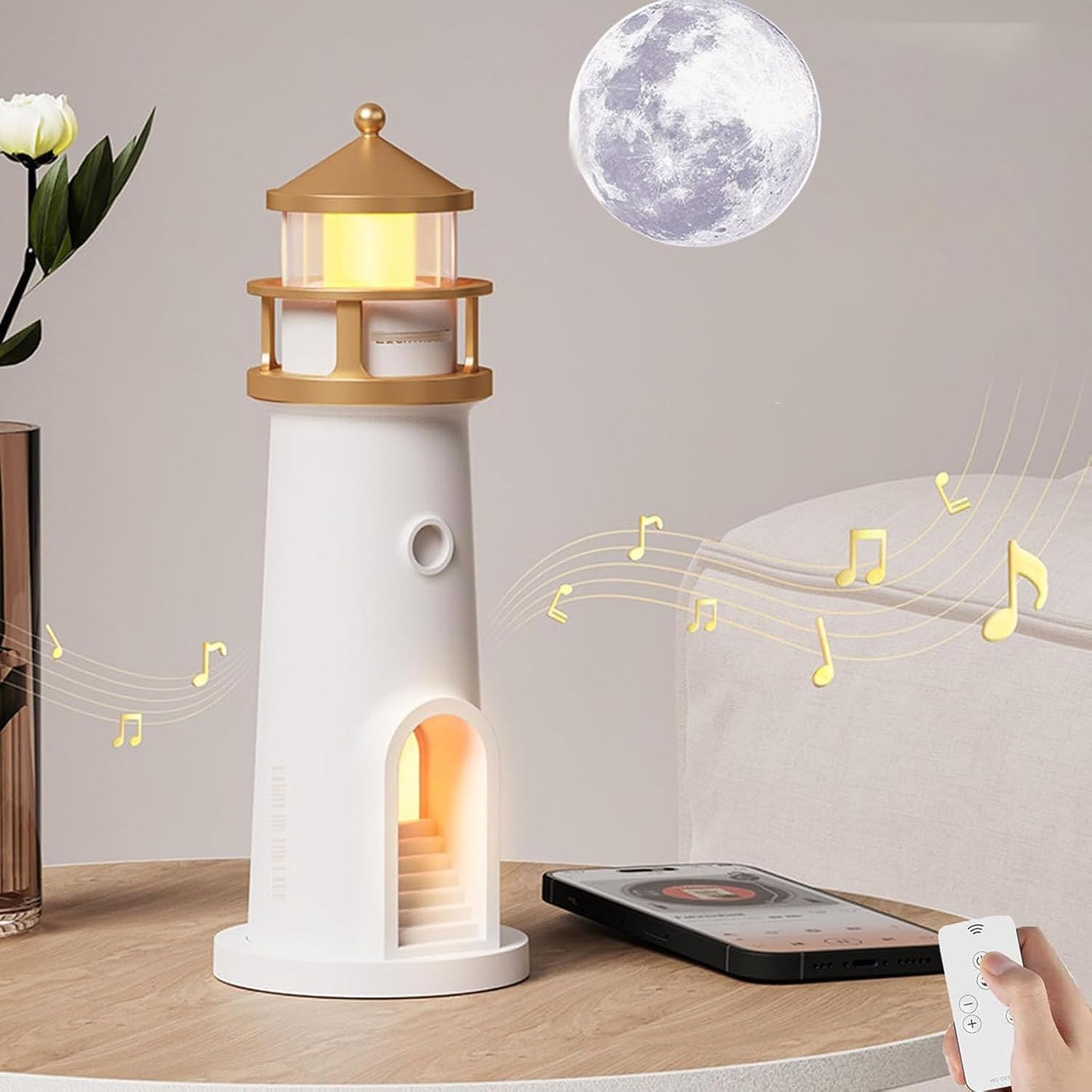Bluetooth Moon Atmosphere Lamp for Bedroom