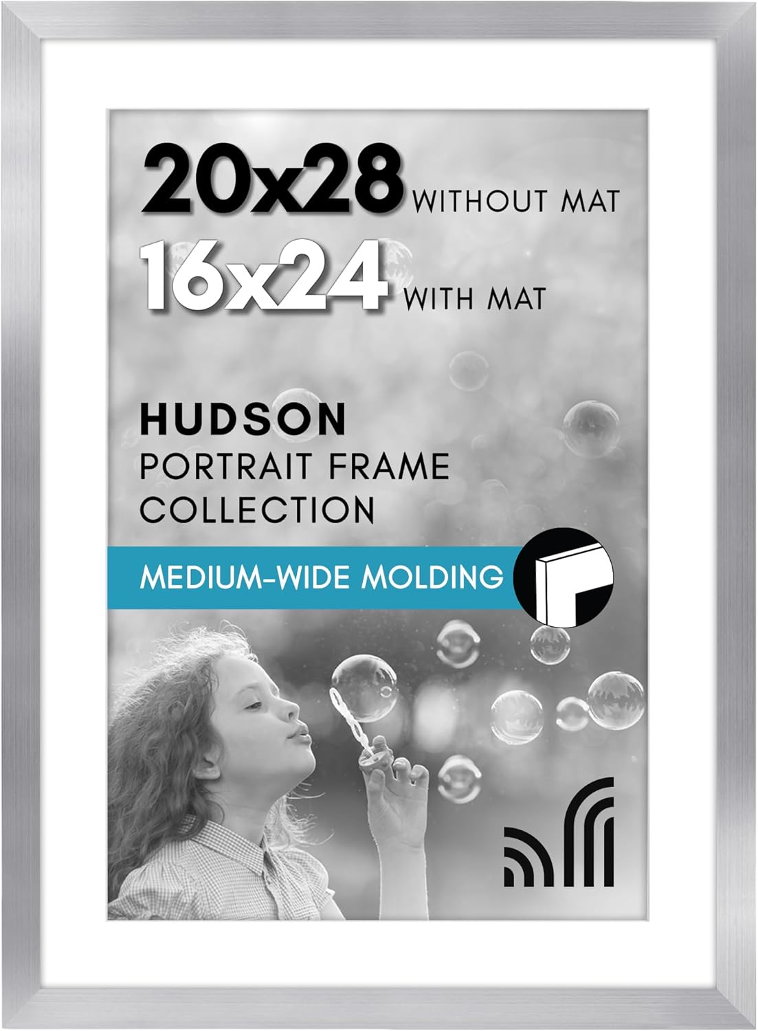 20x28 Picture Frame with Polished Plexiglass for Wall Display